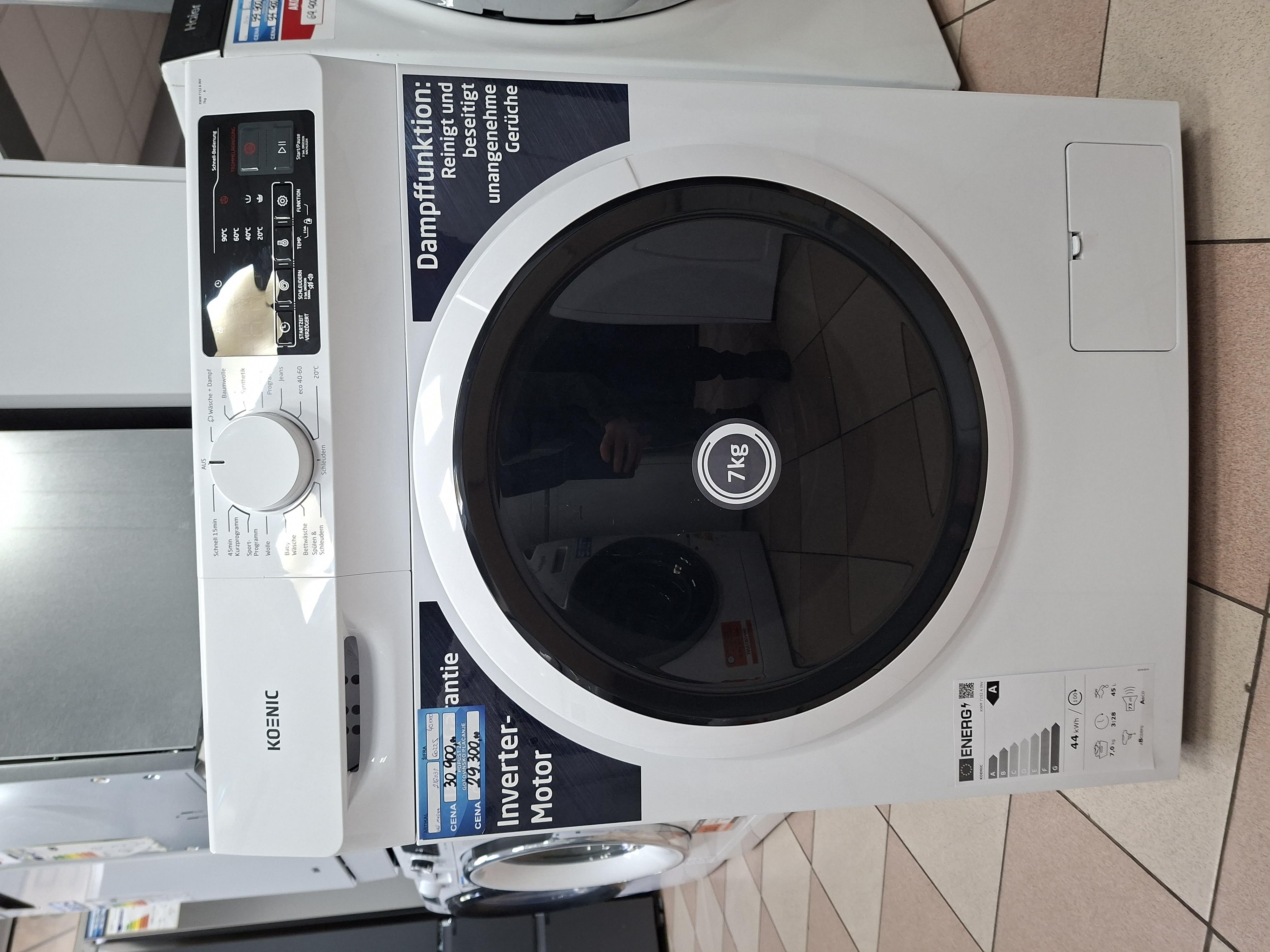 Veš mašina Koenic KWM 7152 A INV (2), 7 kg.