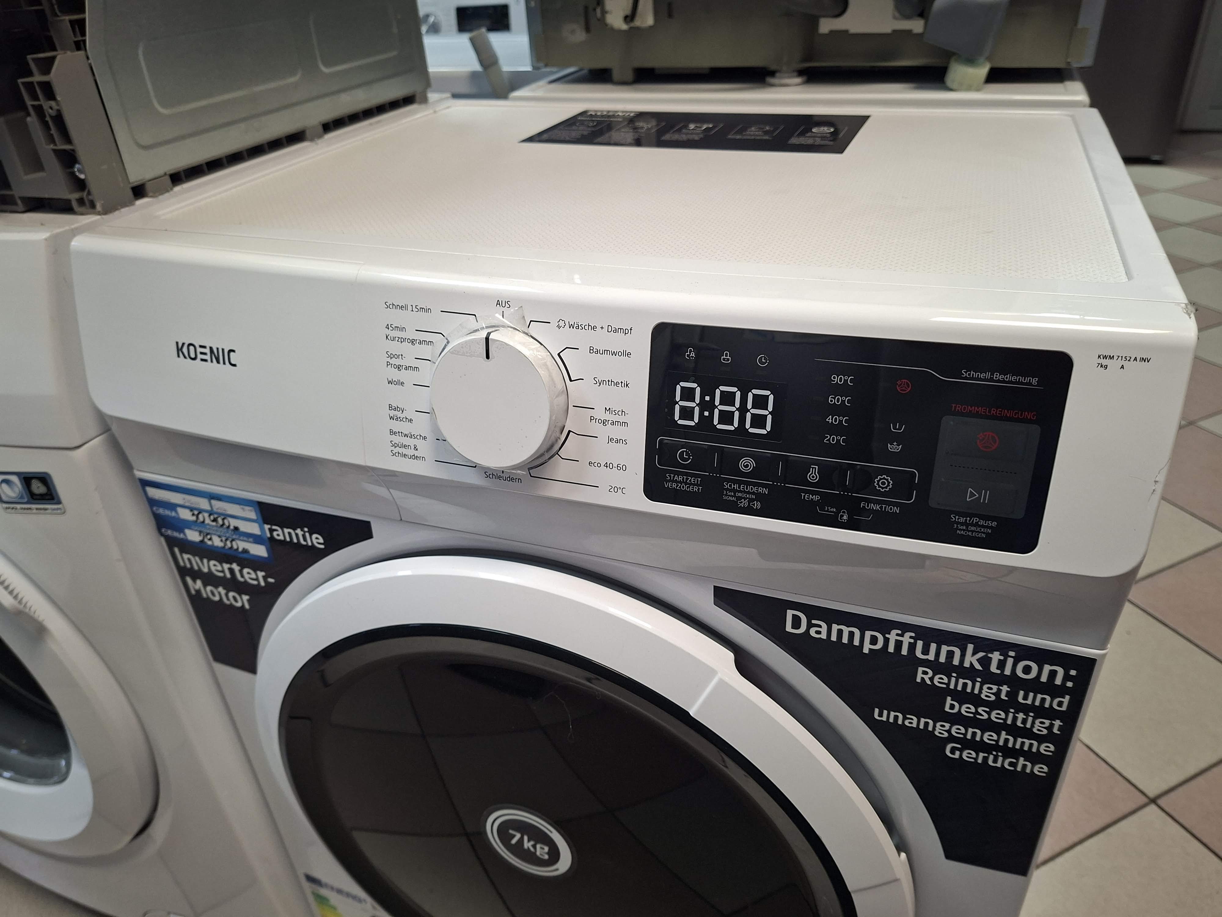 Veš mašina Koenic KWM 7152 A INV , 7 kg.
