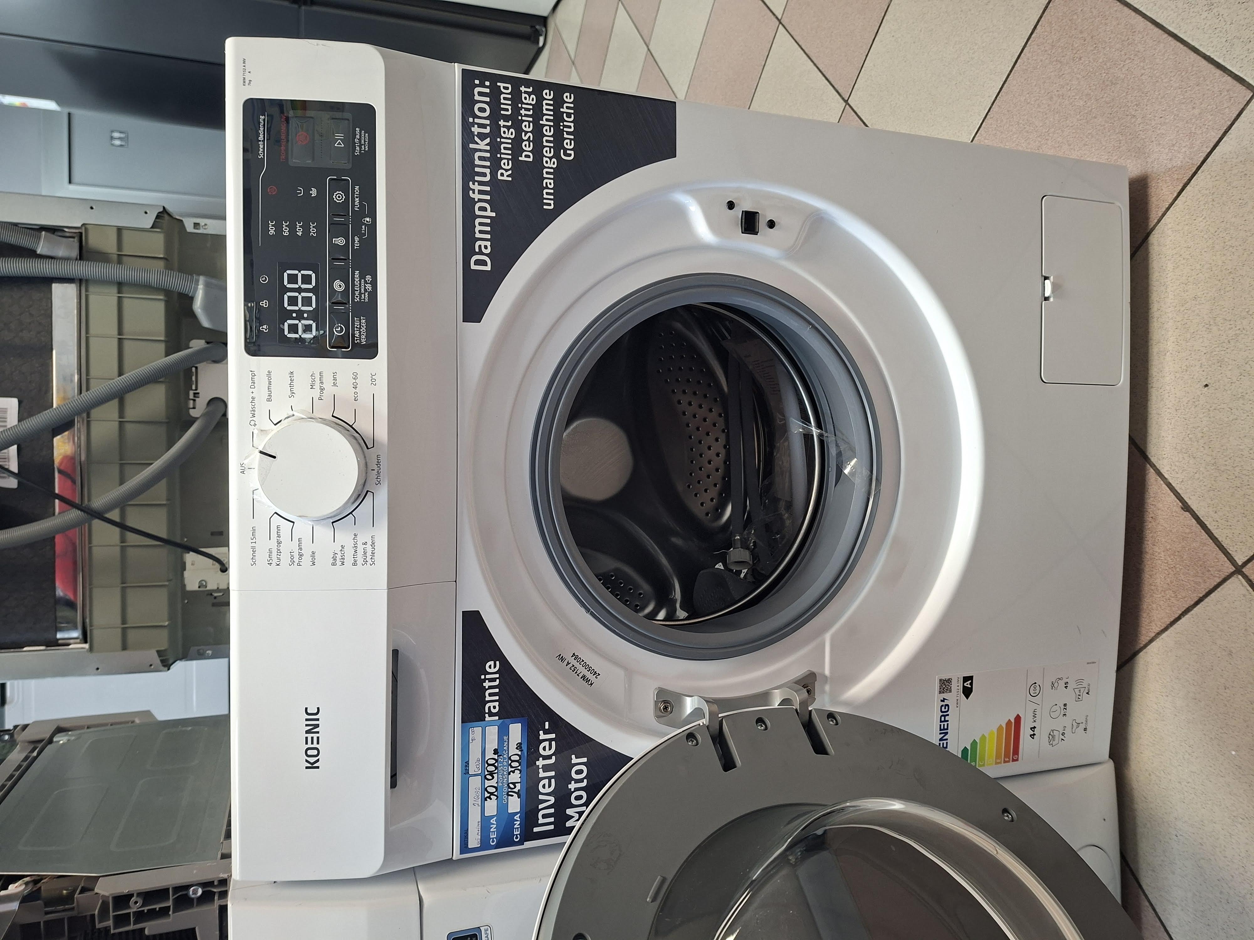 Veš mašina Koenic KWM 7152 A INV , 7 kg.