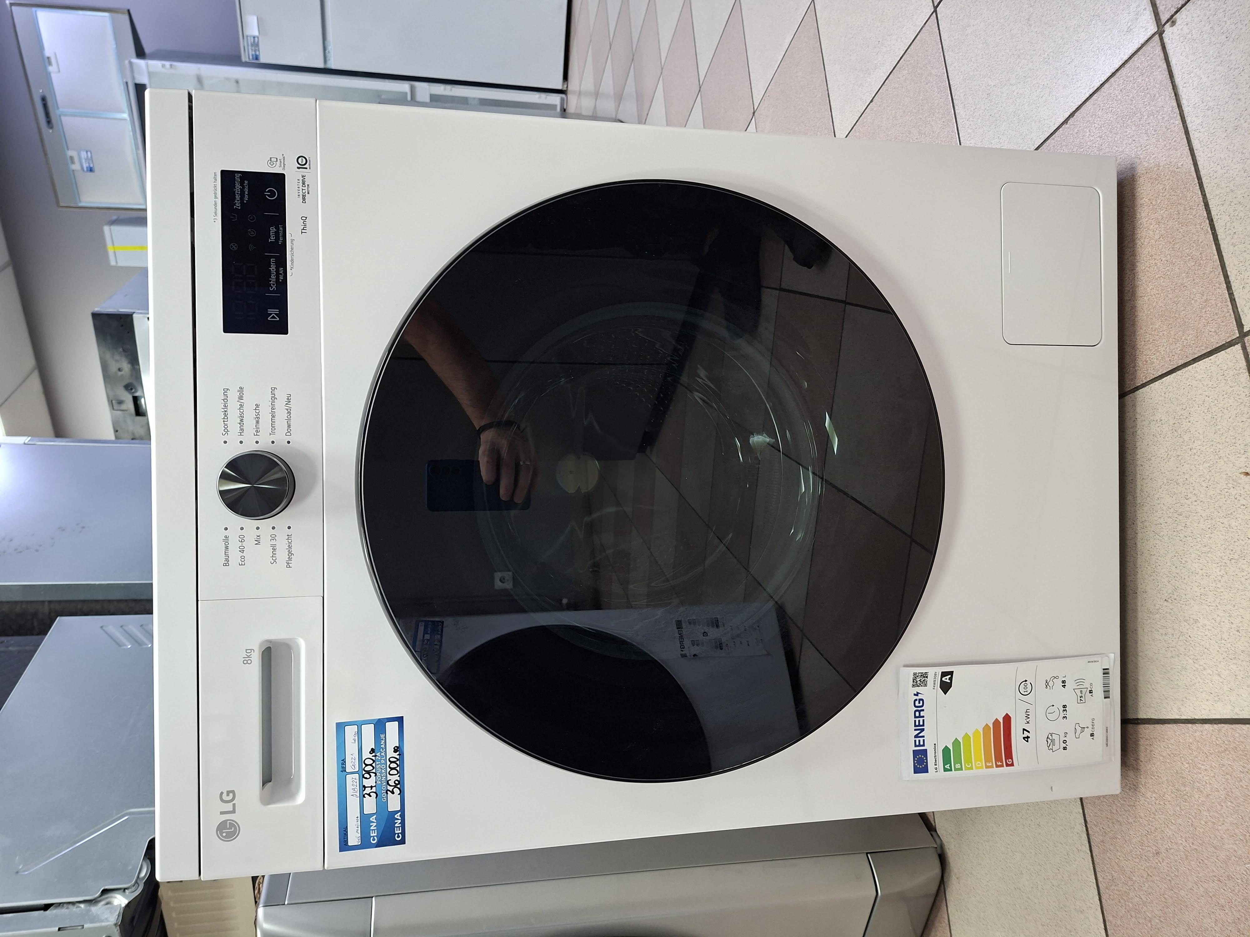 Veš mašina LG F4WB308Y, 8 kg