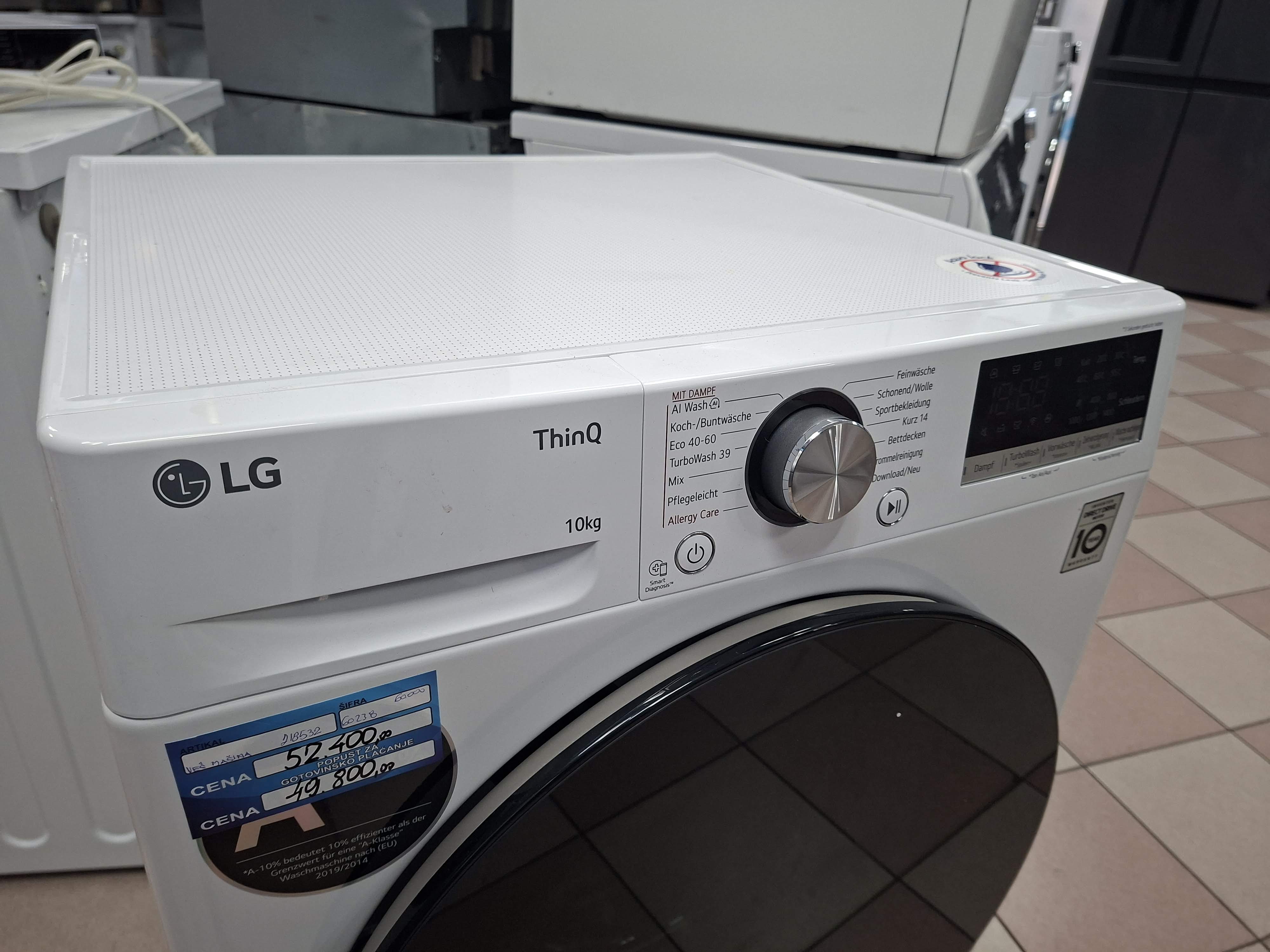 Veš mašina LG F4WR700Y , 10 kg