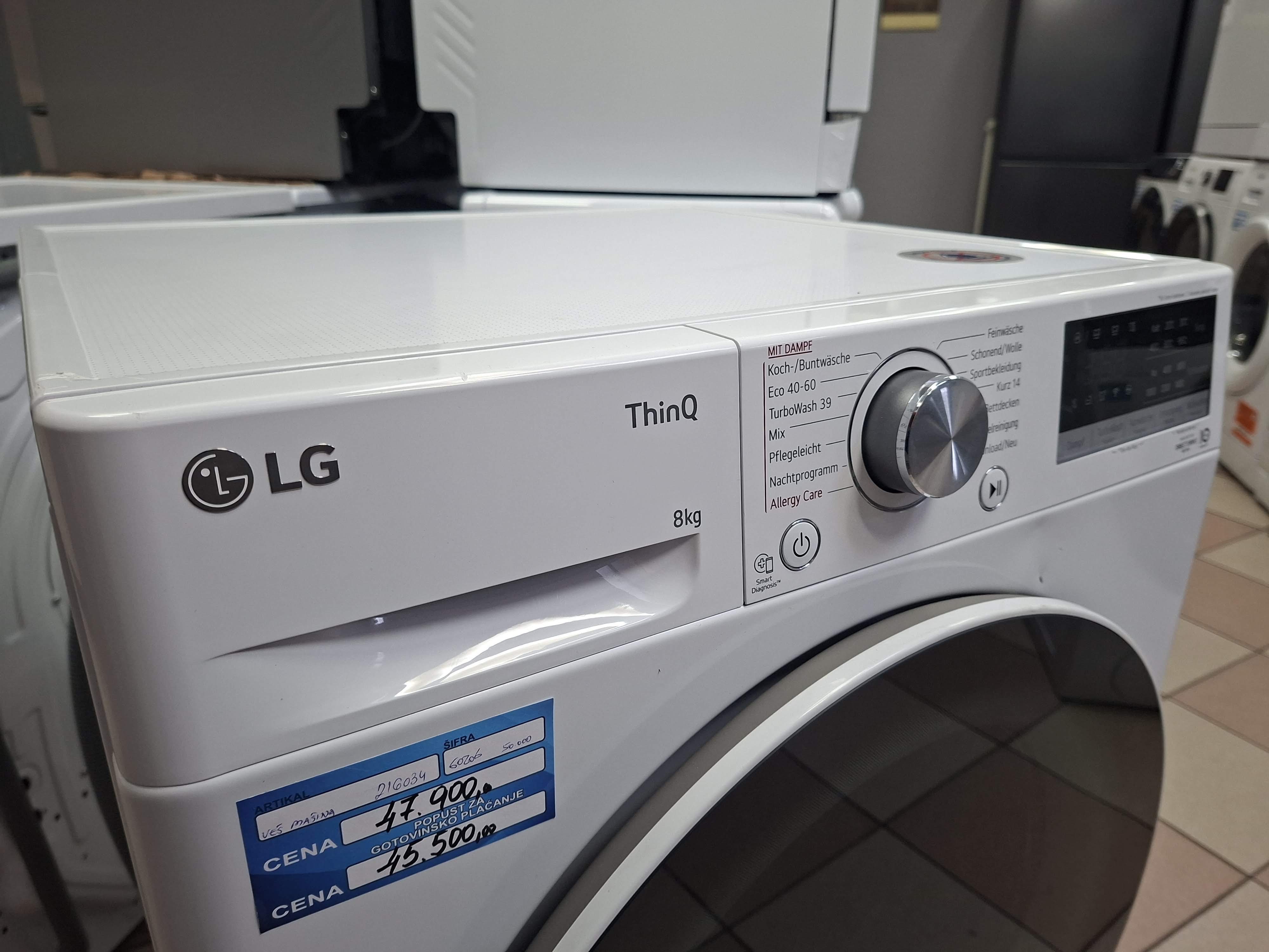 Veš mašina LG F4WV5080/01 , 8 kg