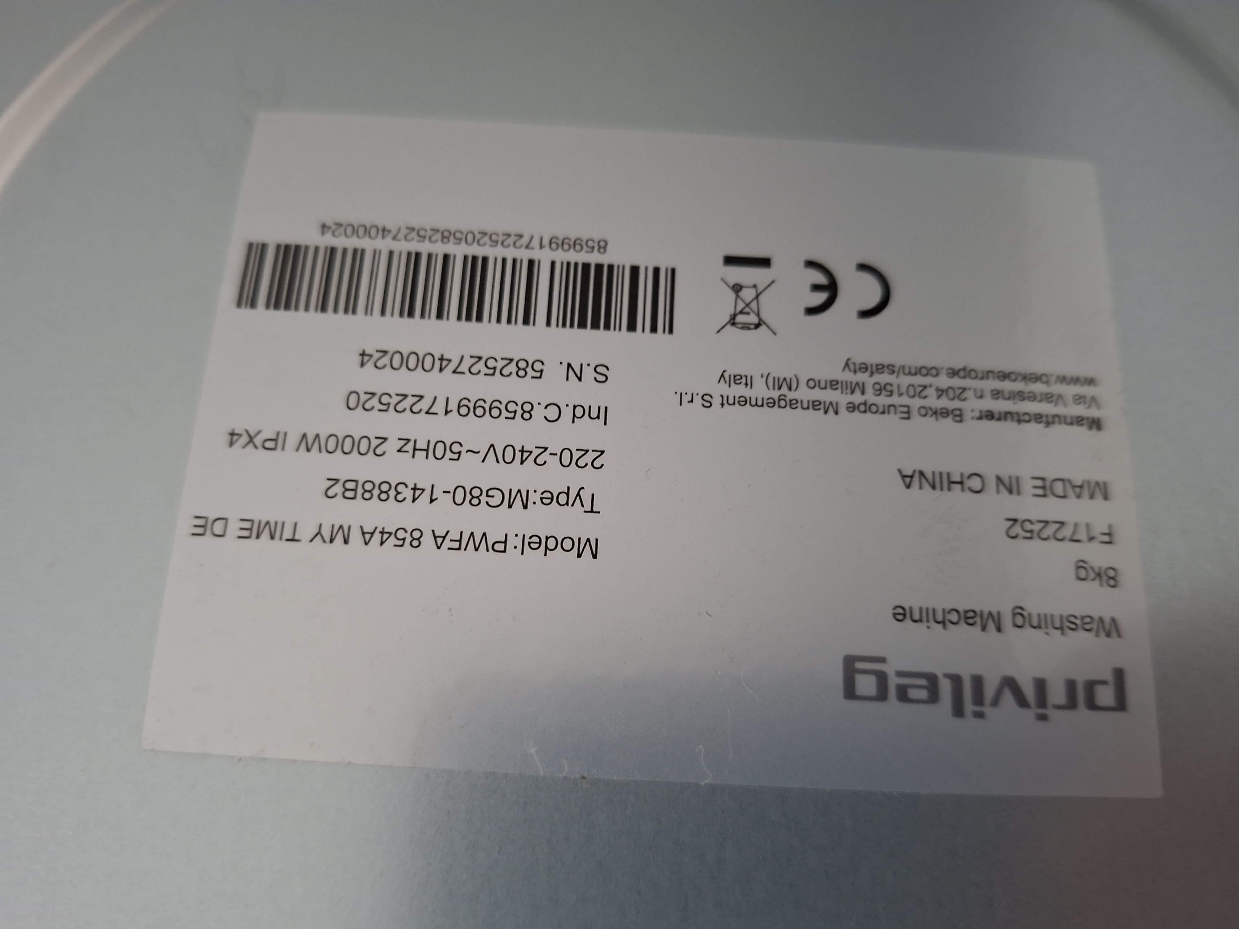 Veš mašina Privileg PWFA 854A MY TIME DE , 8 kg