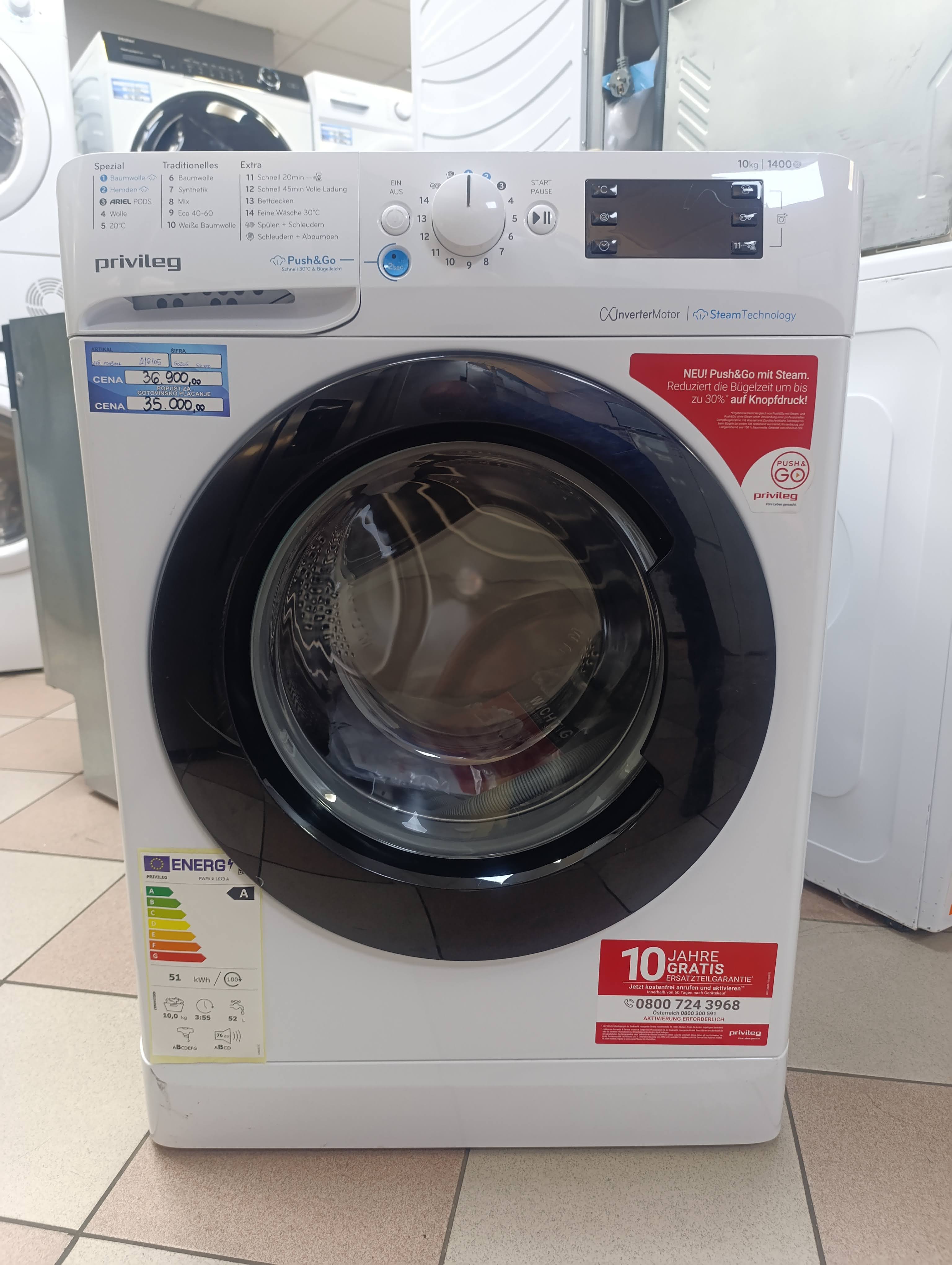 Veš mašina Privileg PWFV X 1073 A , 8kg