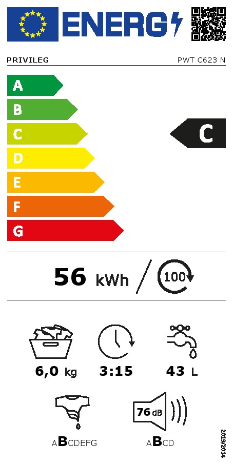 Veš mašina Privileg PWT C623N , 6kg