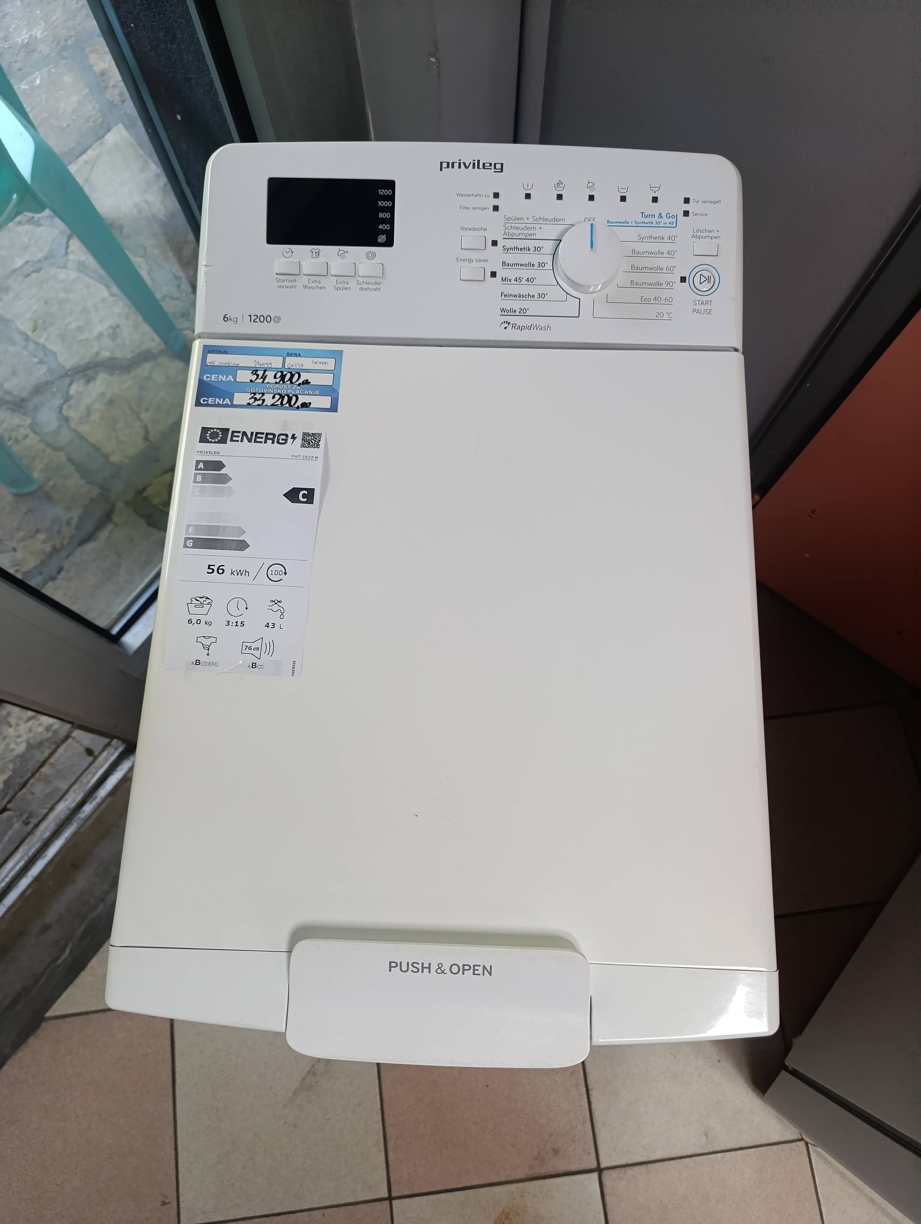 Veš mašina Privileg PWT C623N , 6kg