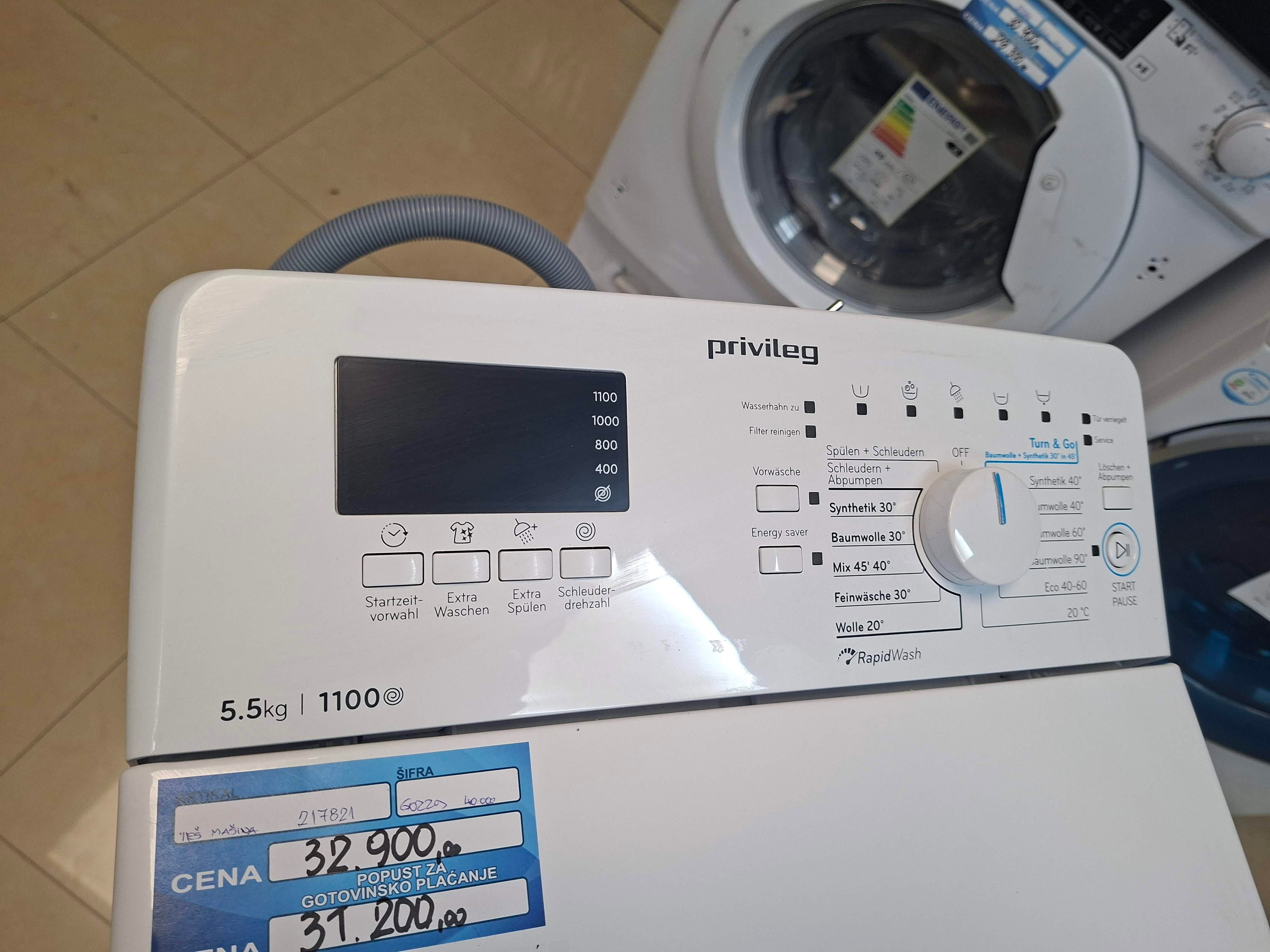 Veš mašina Privileg PWT LC55 DE , 5.5 kg.