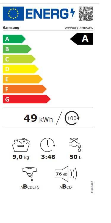 Veš mašina Samsung WW90FG3M05AW9 , 9 kg