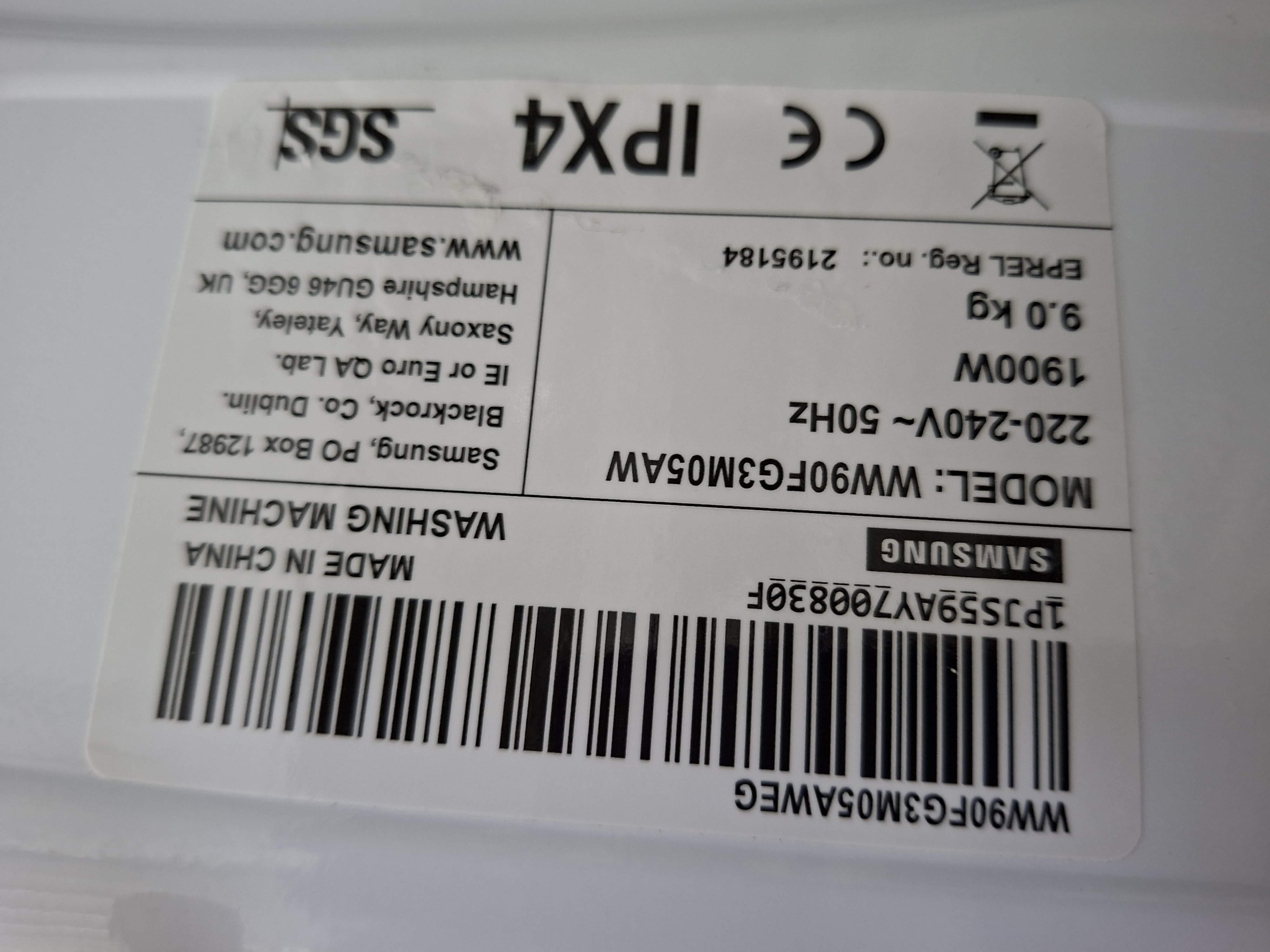 Veš mašina Samsung WW90FG3M05AW9 , 9 kg