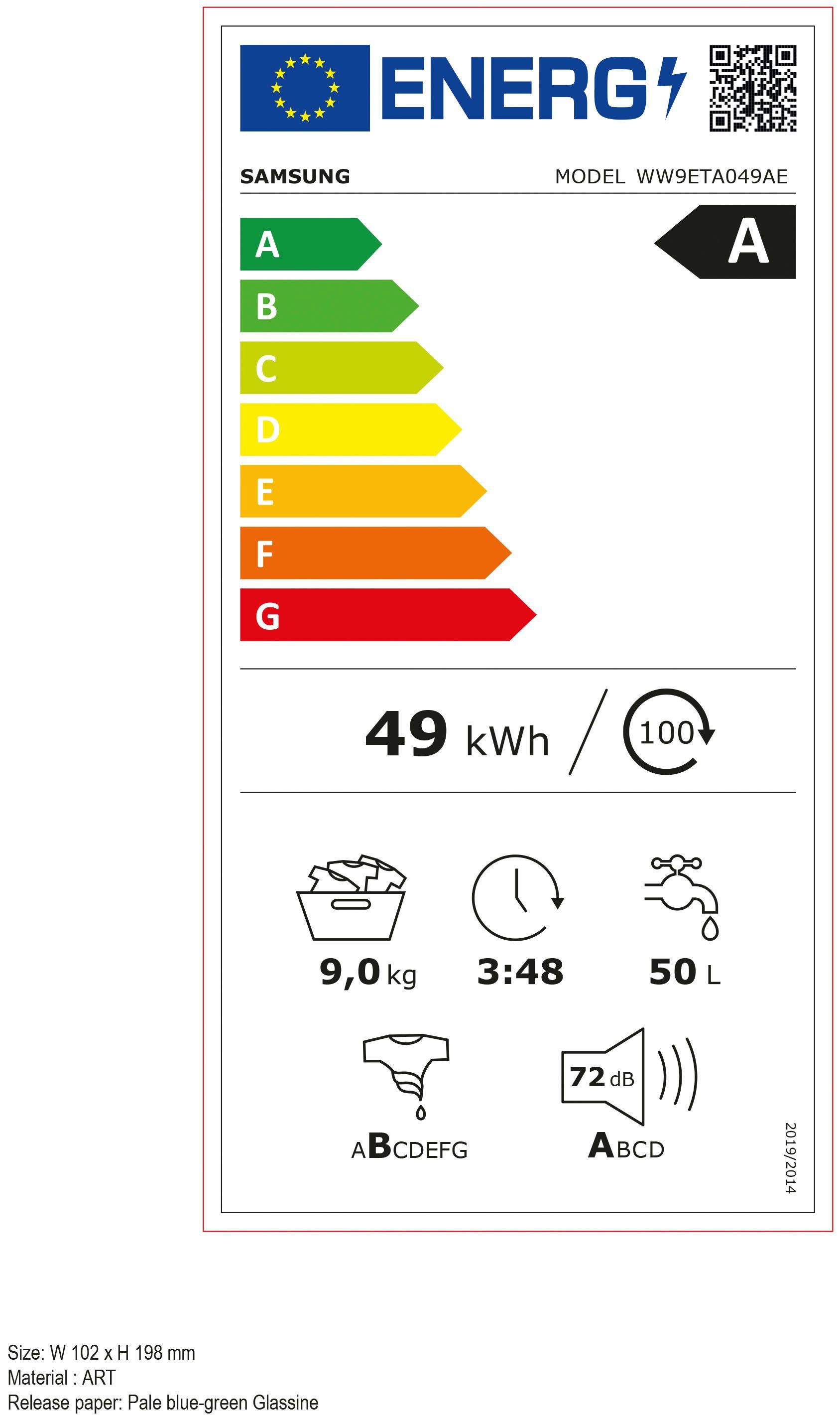 Veš mašina Samsung WW9ETA049AE (2)  , 9kg