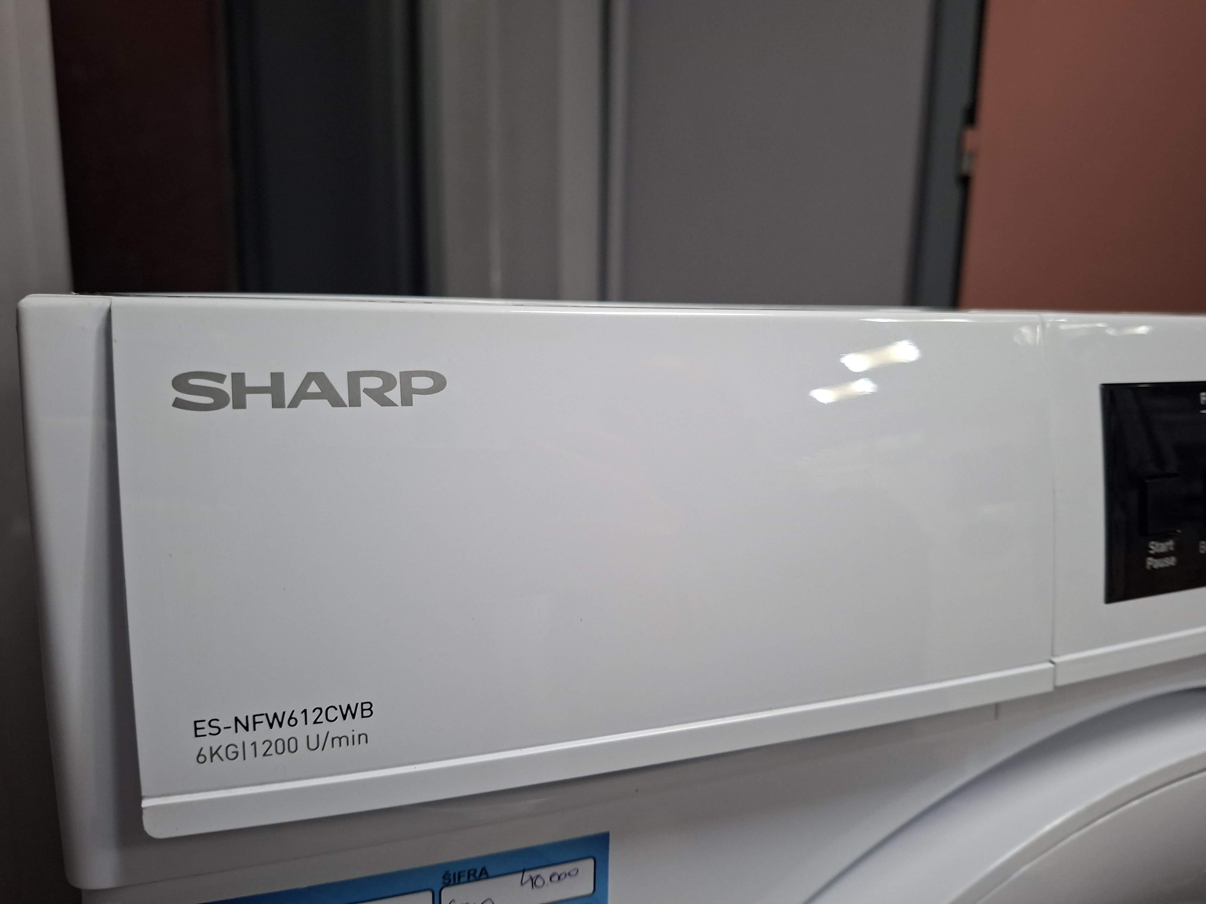 Veš mašina Sharp ES-NFW612CWB-DE, 6 kg, slim