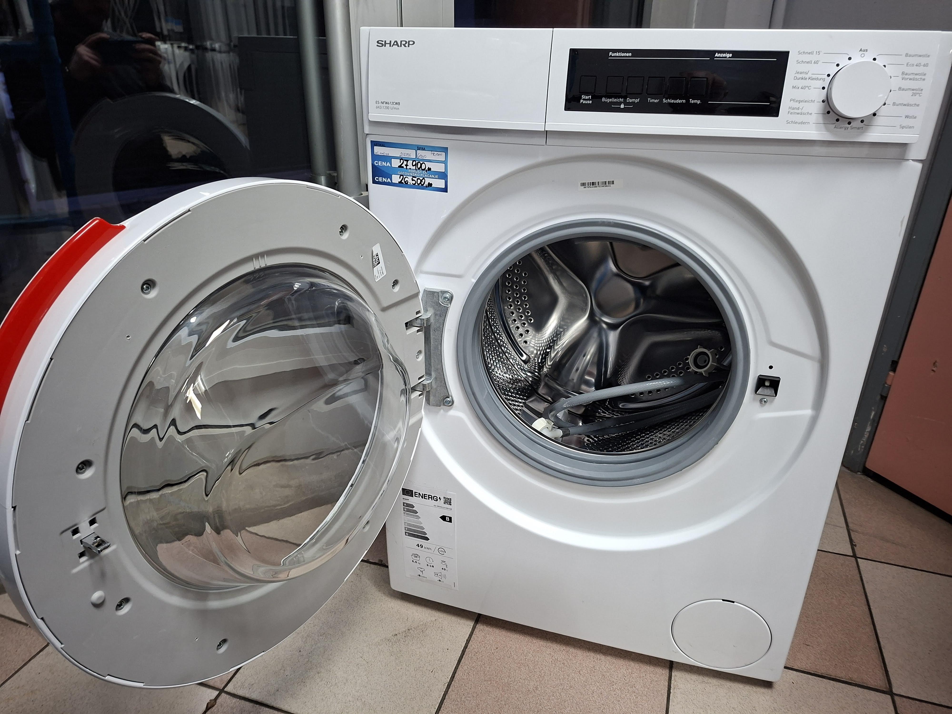 Veš mašina Sharp ES-NFW612CWB-DE, 6 kg, slim