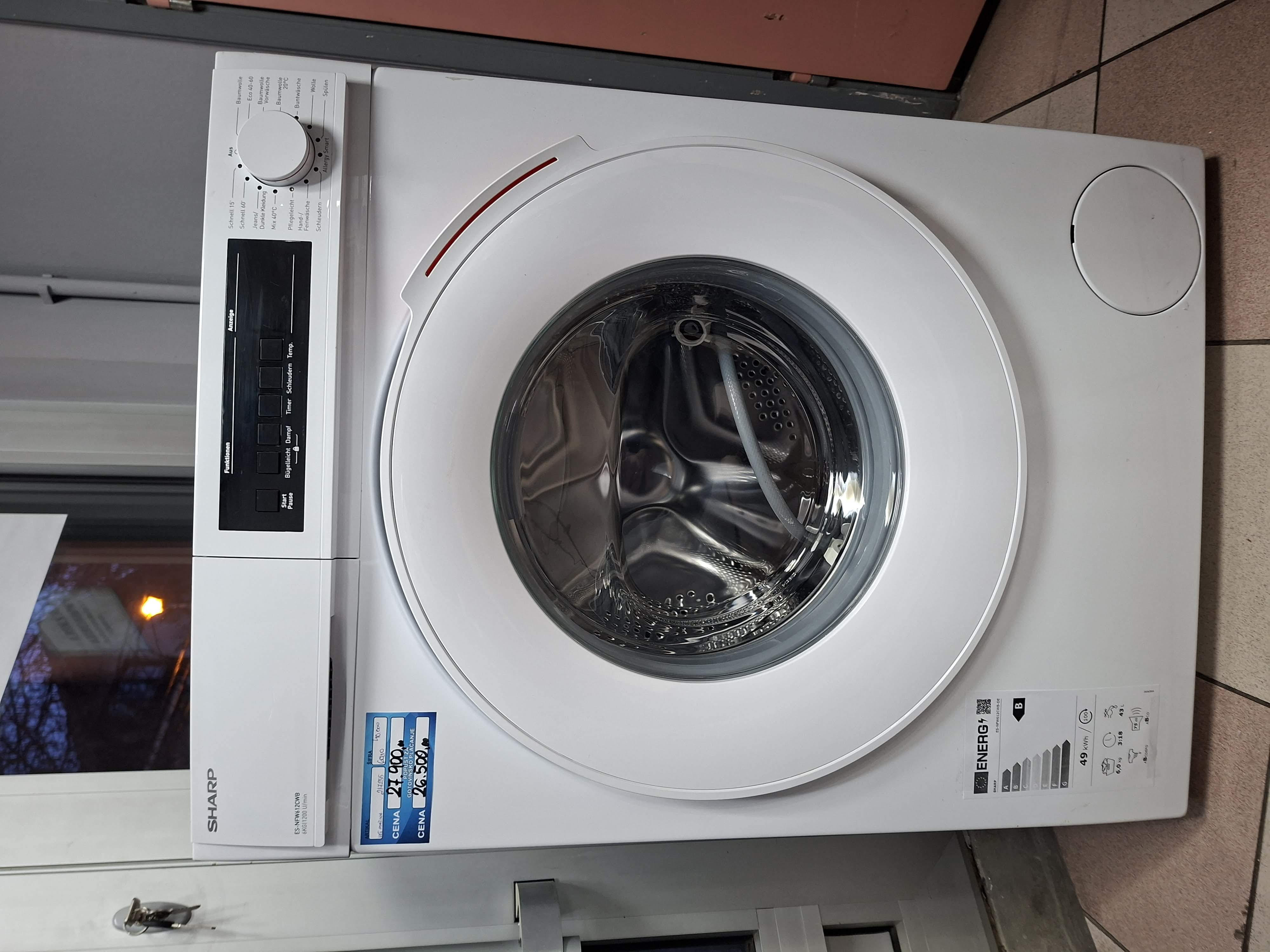 Veš mašina Sharp ES-NFW612CWB-DE, 6 kg, slim