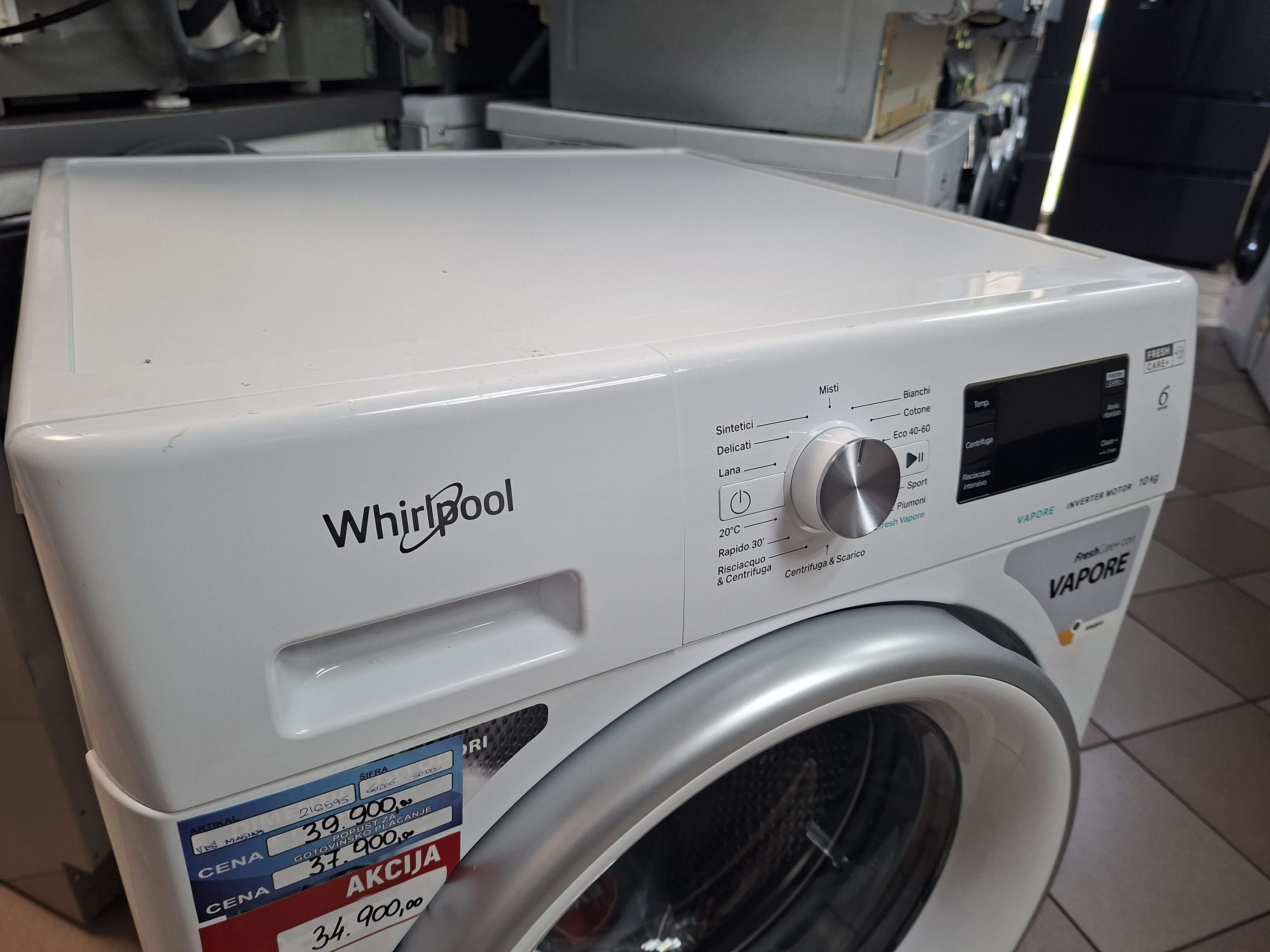 Veš mašina Whirlpool FFB 1046 SV IT , 10kg