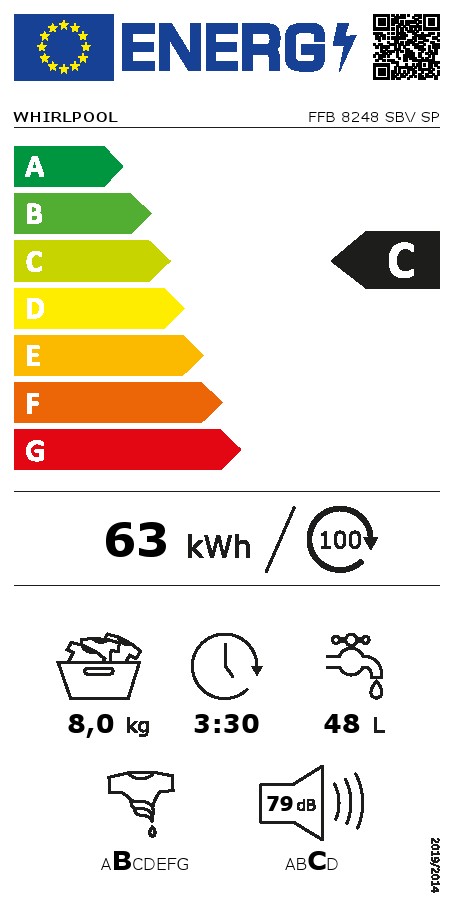 Veš mašina Whirlpool FFB 8248 SBV CA, 8kg