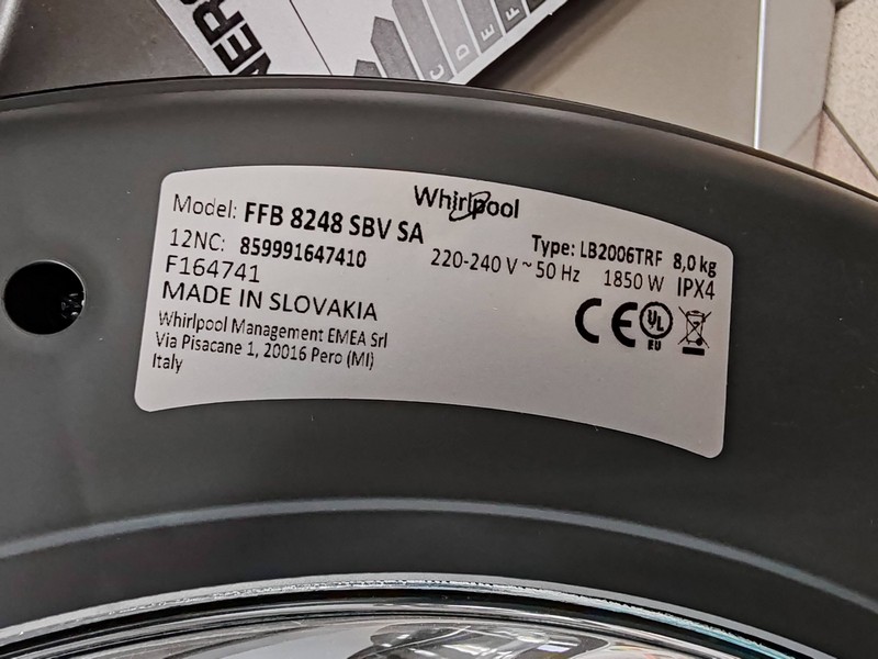 Veš mašina Whirlpool FFB 8248 SBV CA, 8kg