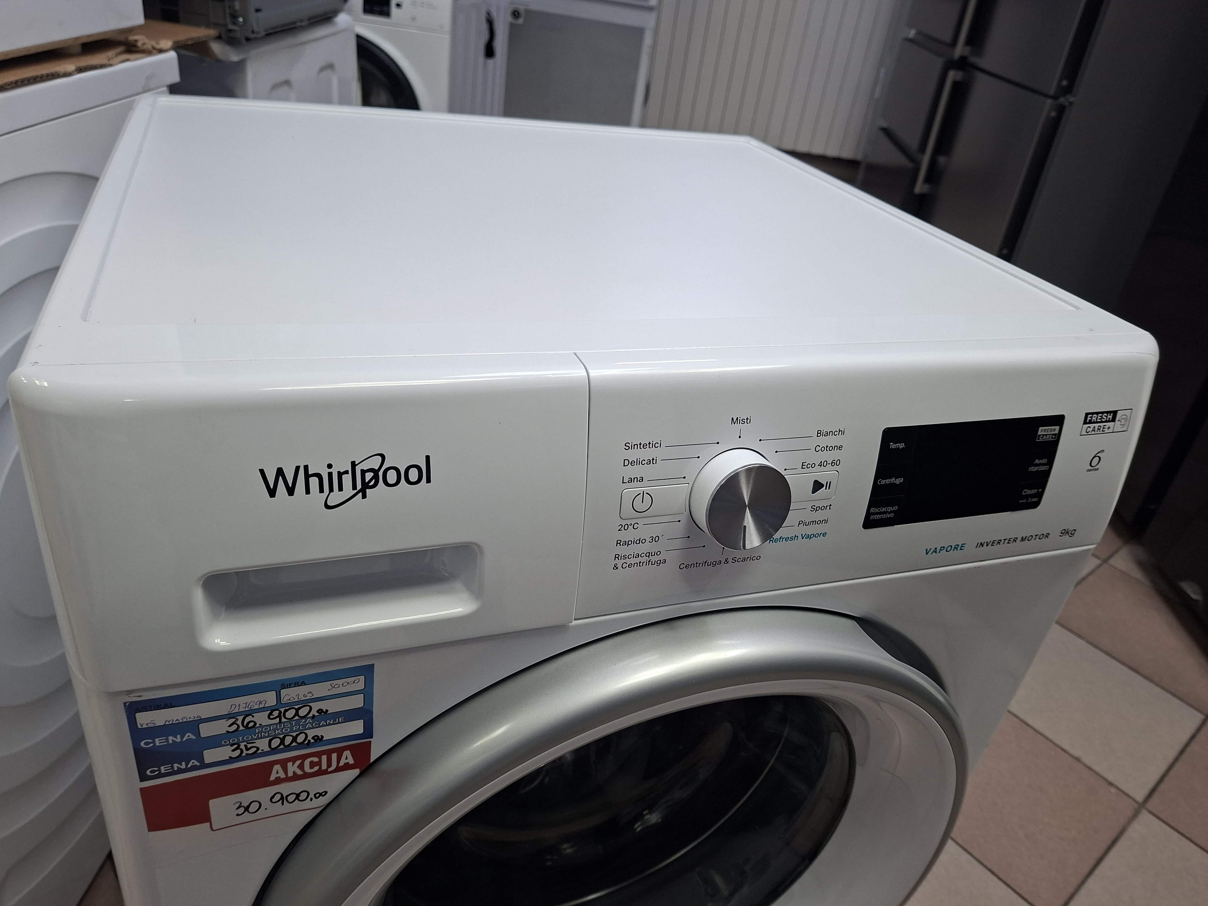 Veš mašina Whirlpool FFB 9269 SV IT, 9kg
