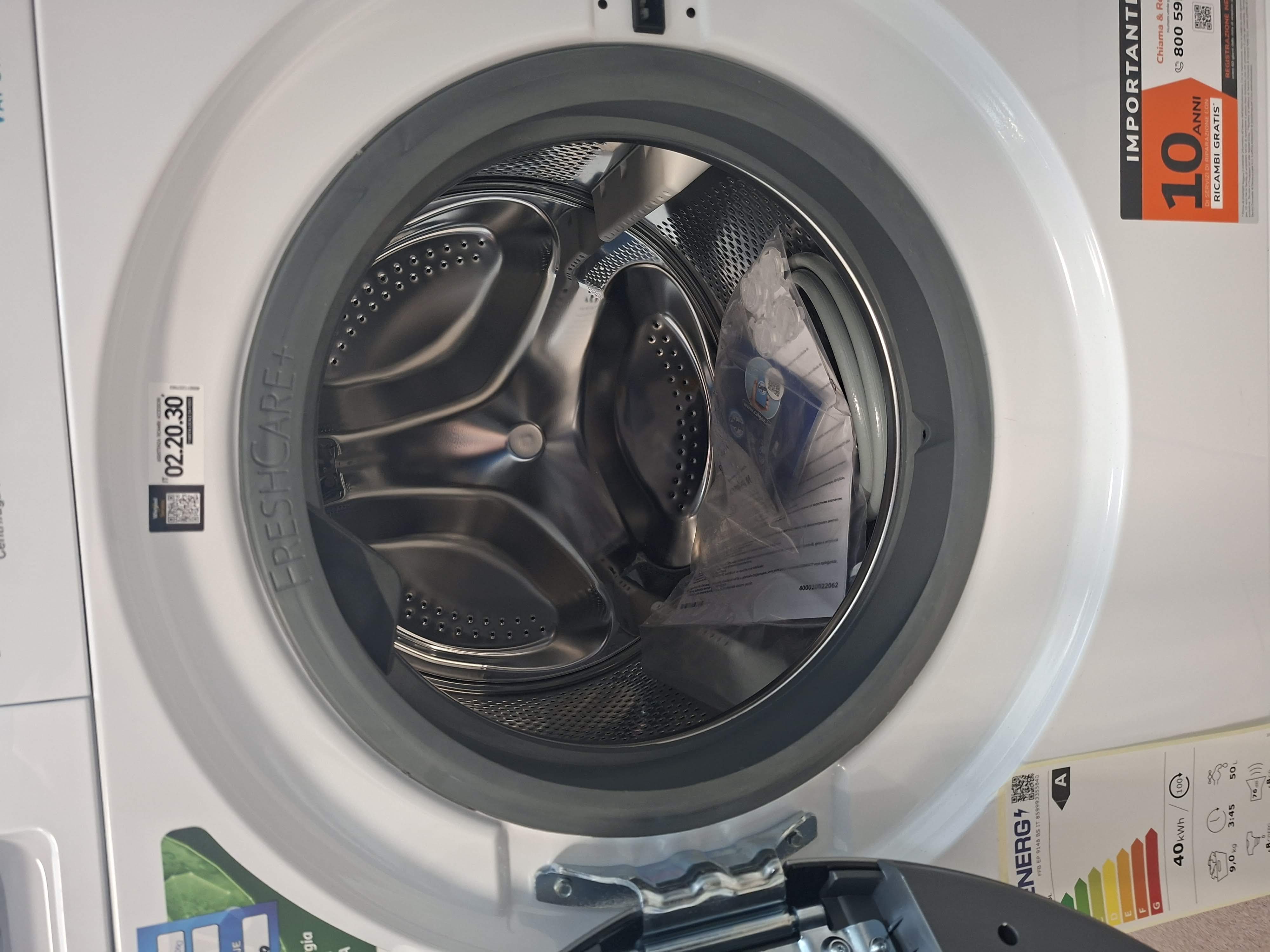 Veš mašina Whirlpool FFB EP 9148 BS IT, 9 kg.