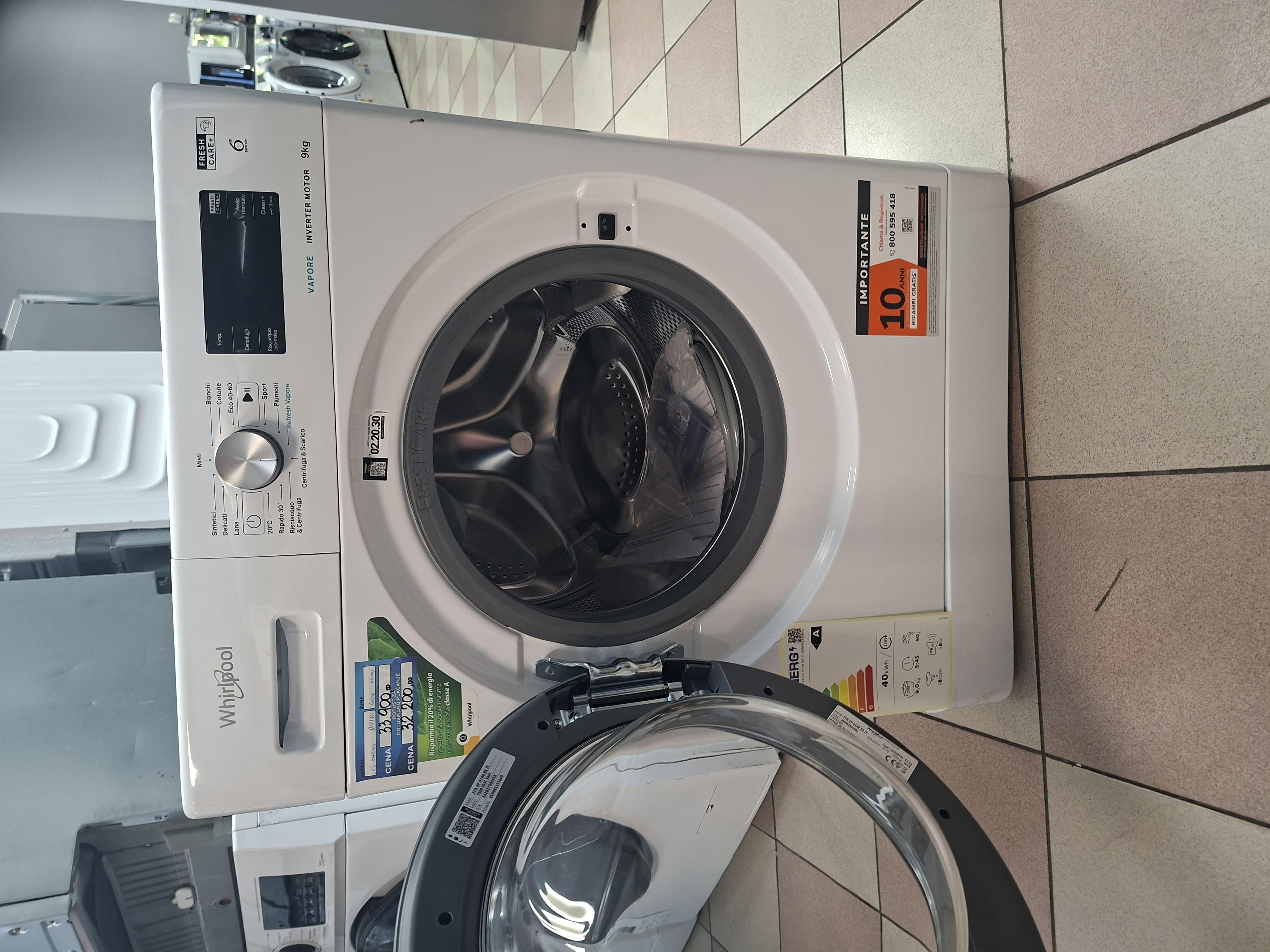 Veš mašina Whirlpool FFB EP 9148 BS IT, 9 kg.