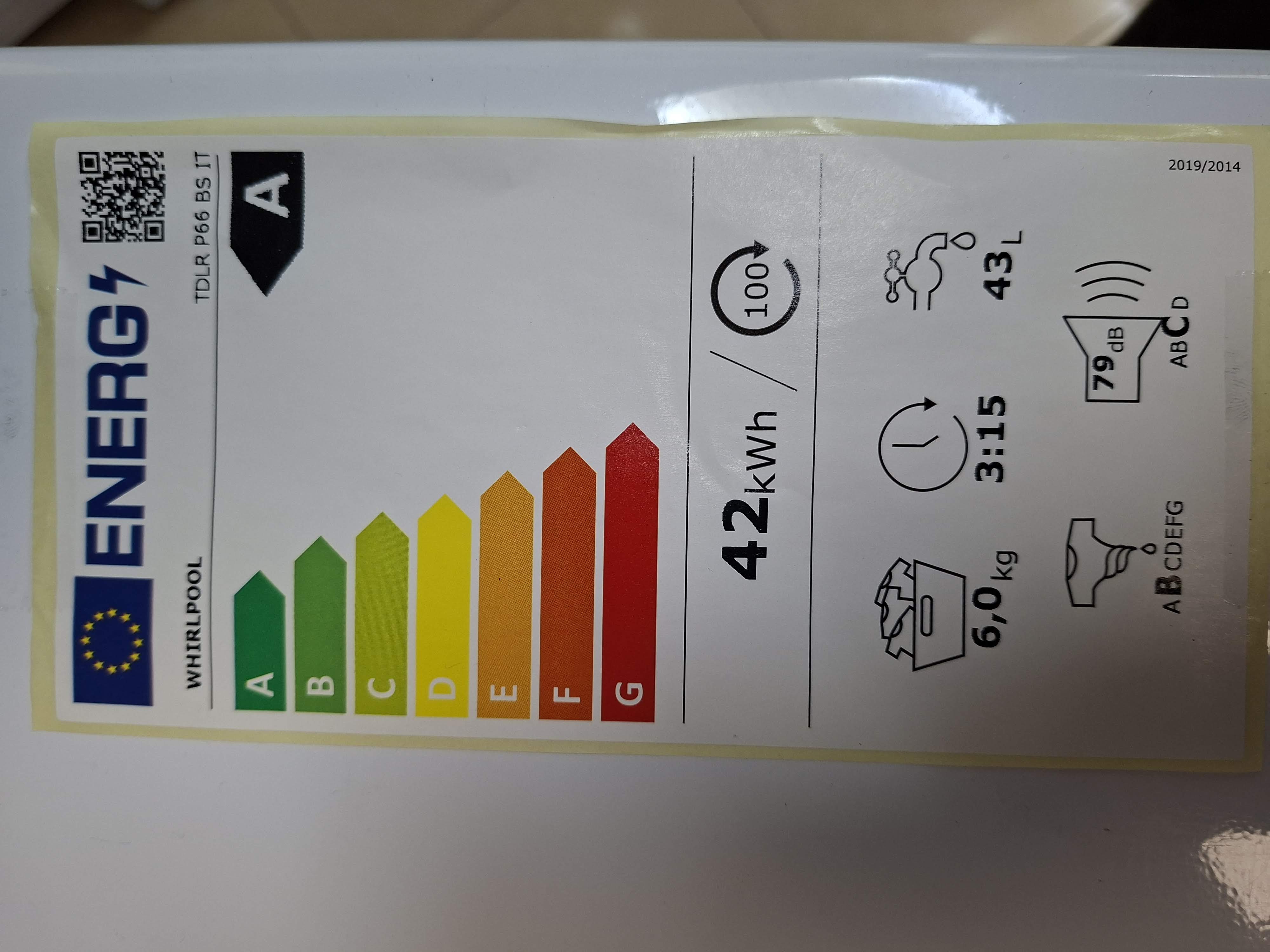 Veš mašina Whirlpool TDLR P66 BS IT, 6 kg