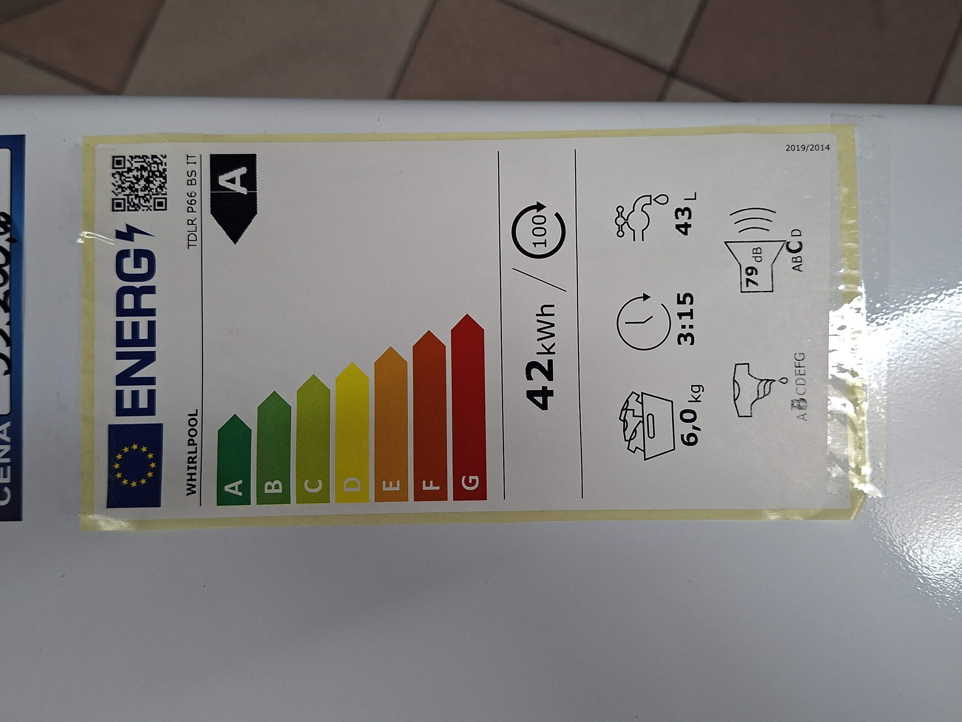 Veš mašina Whirlpool TDLR P66 BS IT, 6 kg