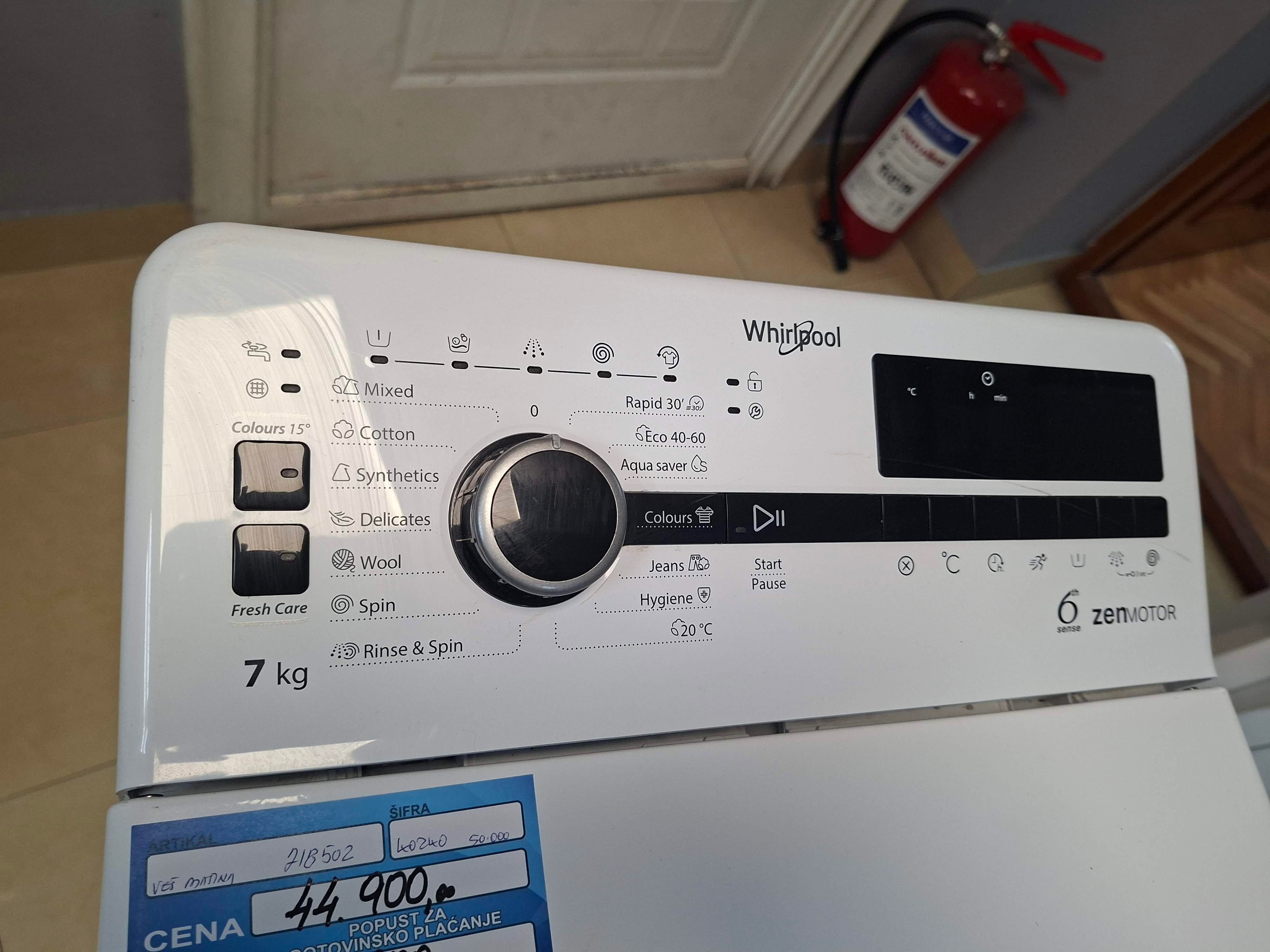 Veš mašina Whirlpool TDLRB 7232BS EU , 7 kg.