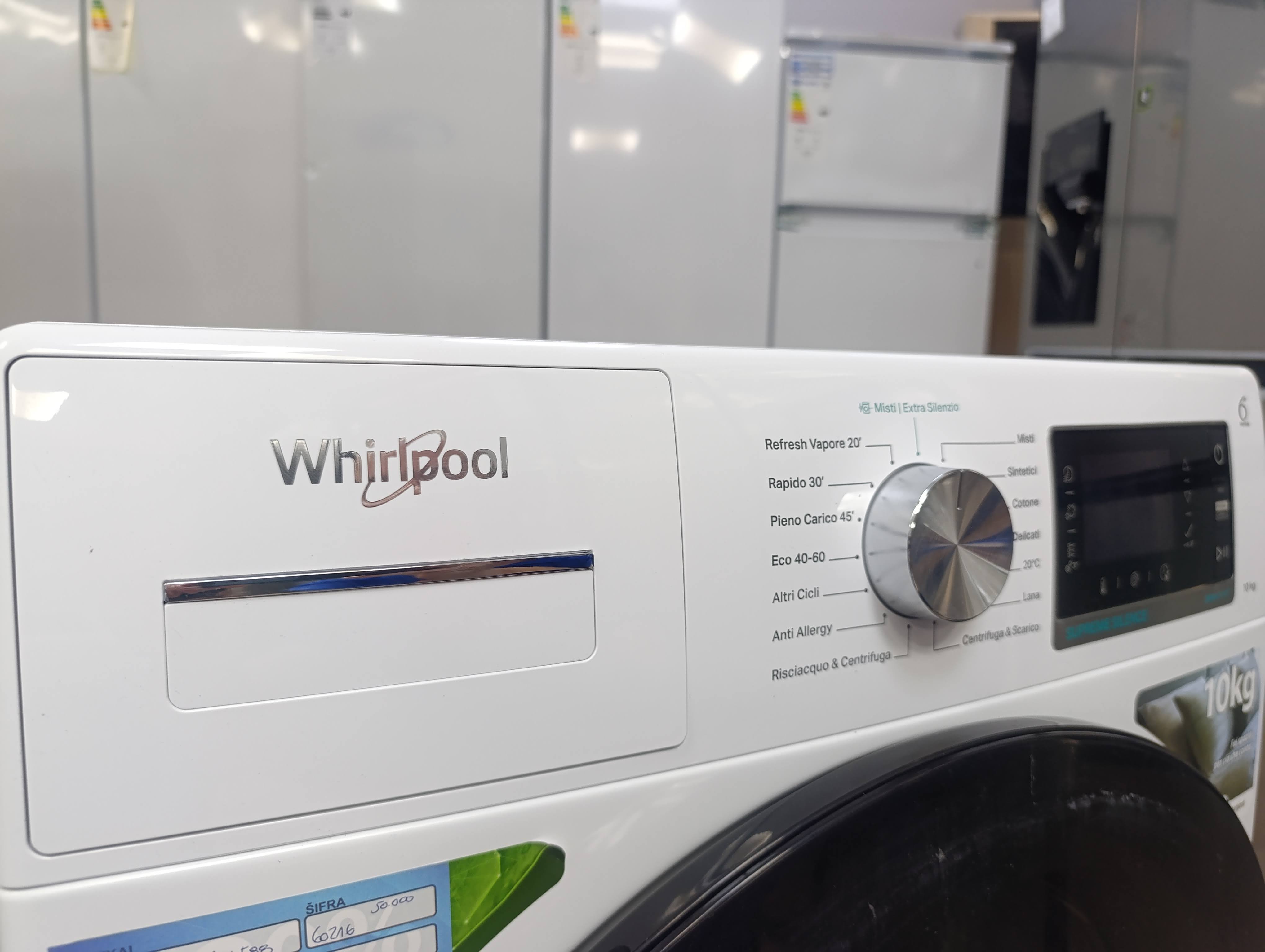 Veš mašina Whirlpool W6 08 Silence IT , 10 kg.