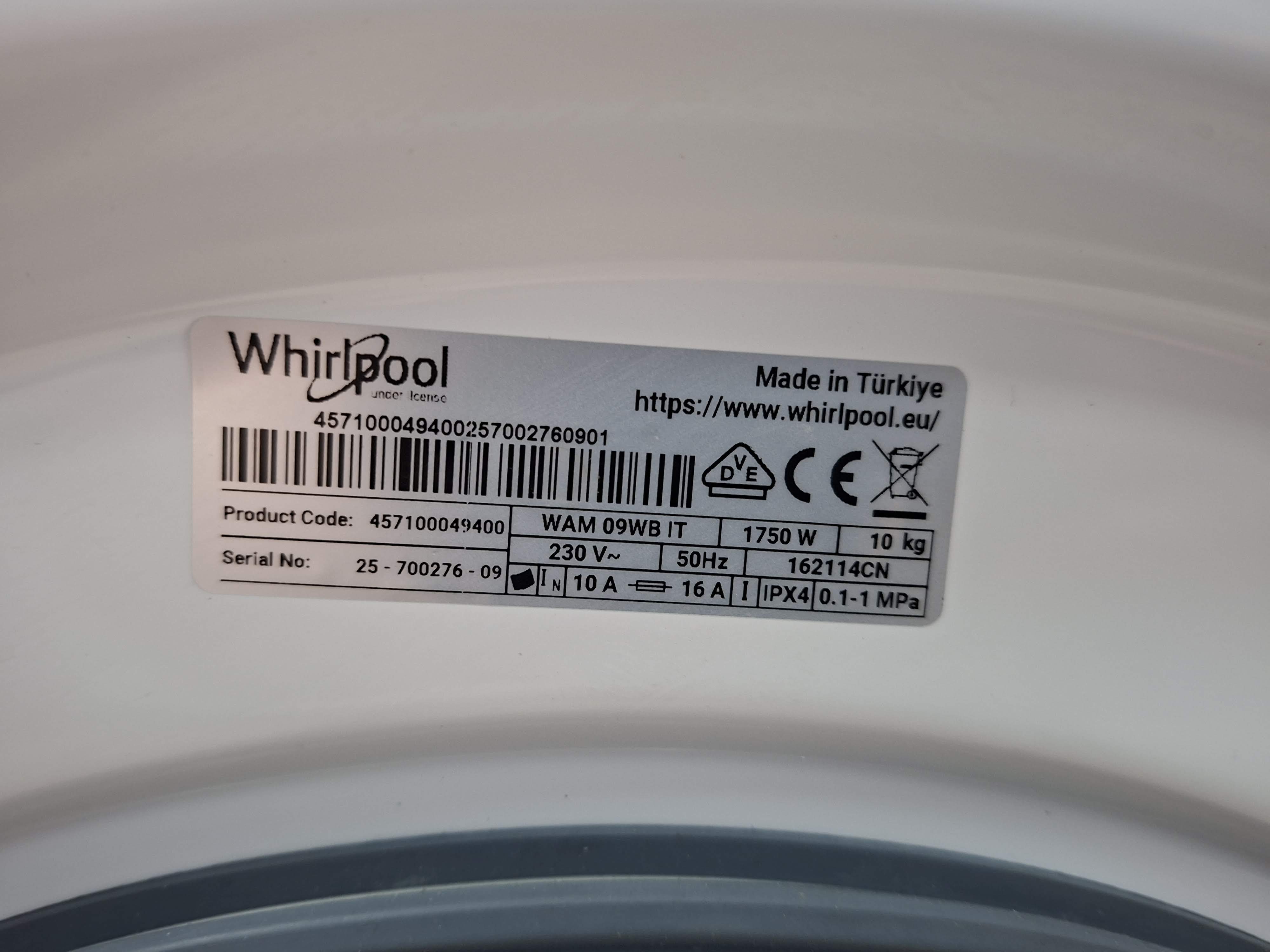 Veš mašina Whirlpool WAM 09WB IT, 10kg