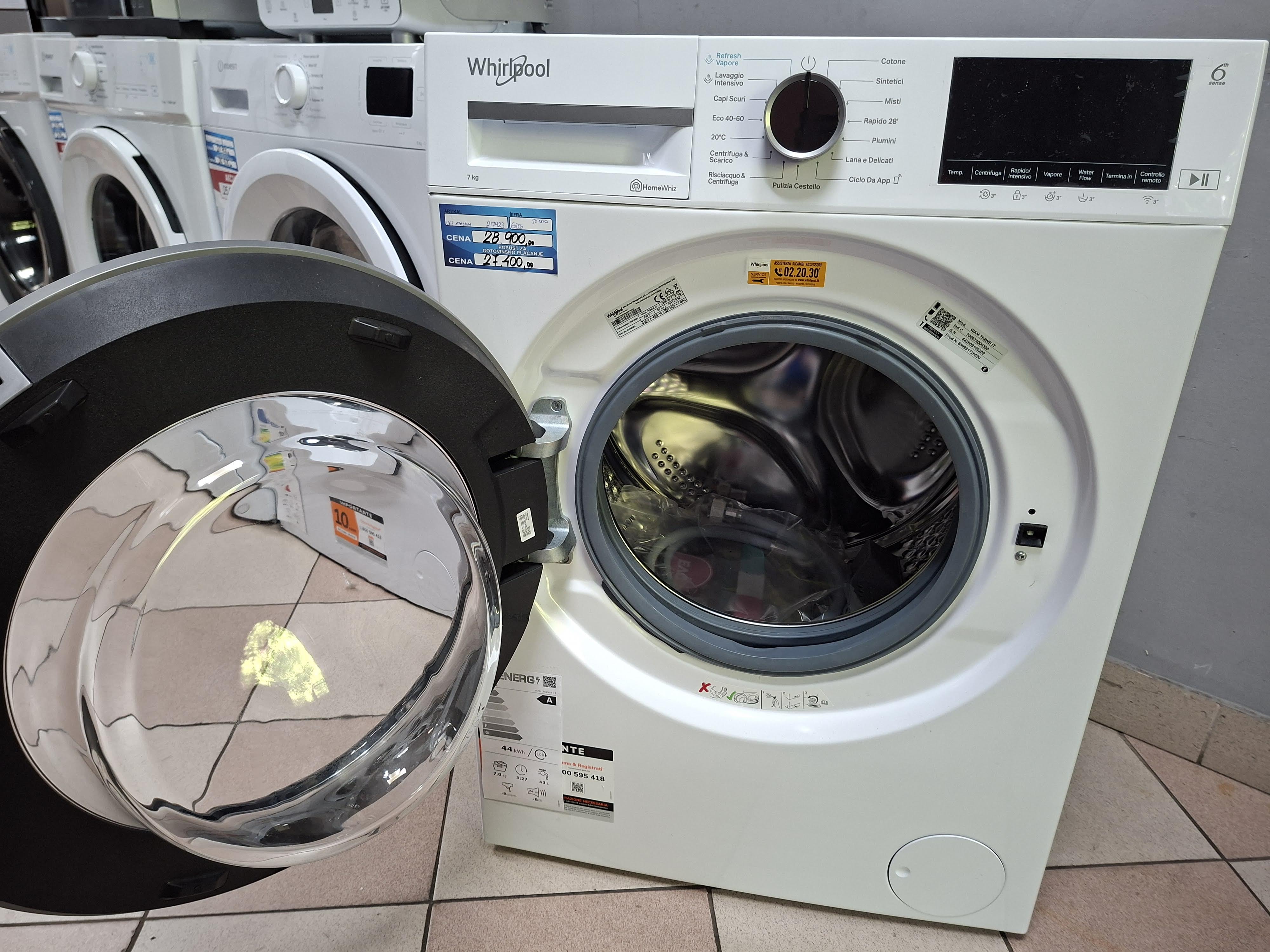 Veš mašina Whirlpool  WAM 762WB IT  , 7 kg.