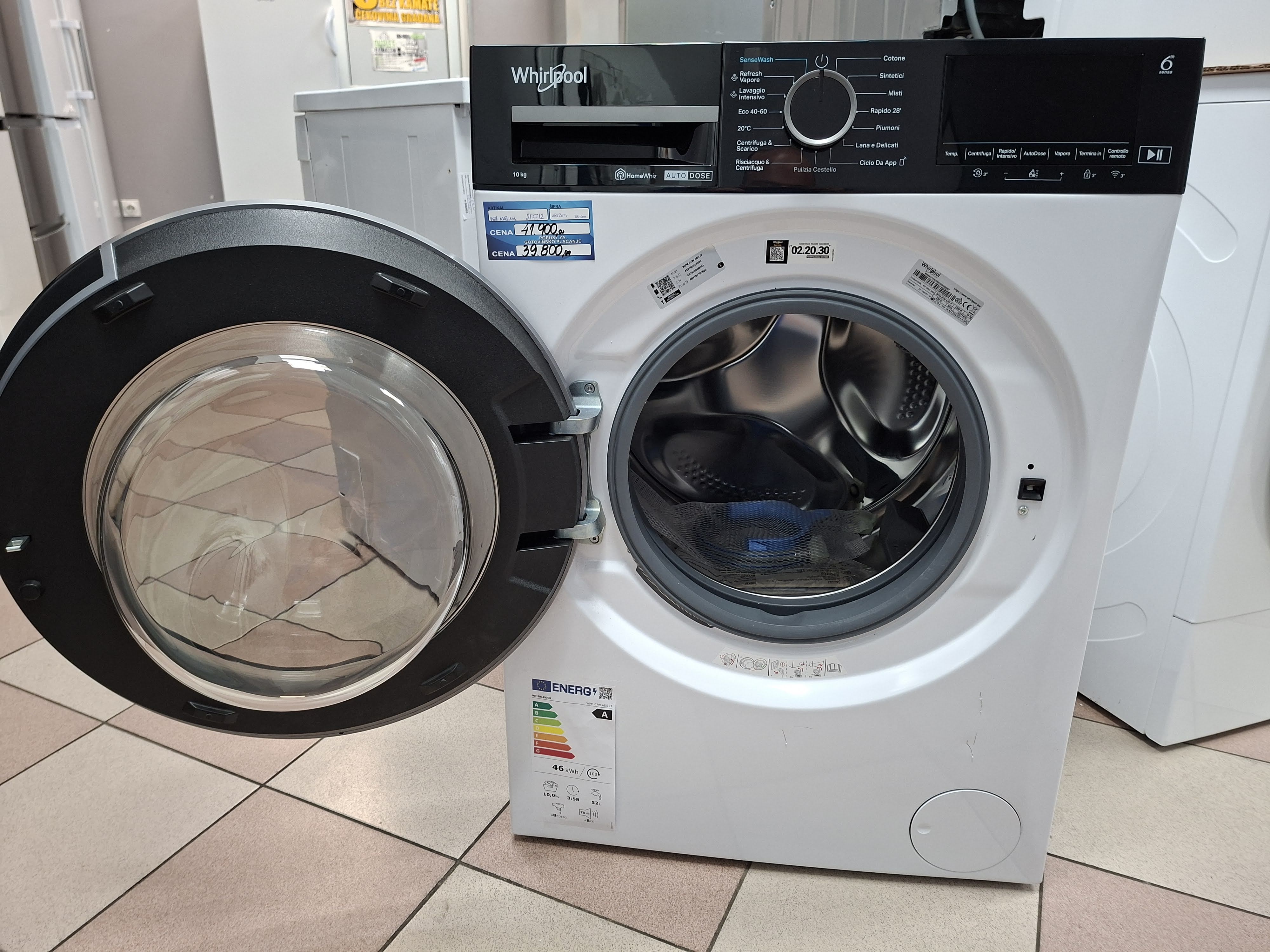 Veš mašina Whirlpool WPM 07W ADS IT, 10kg