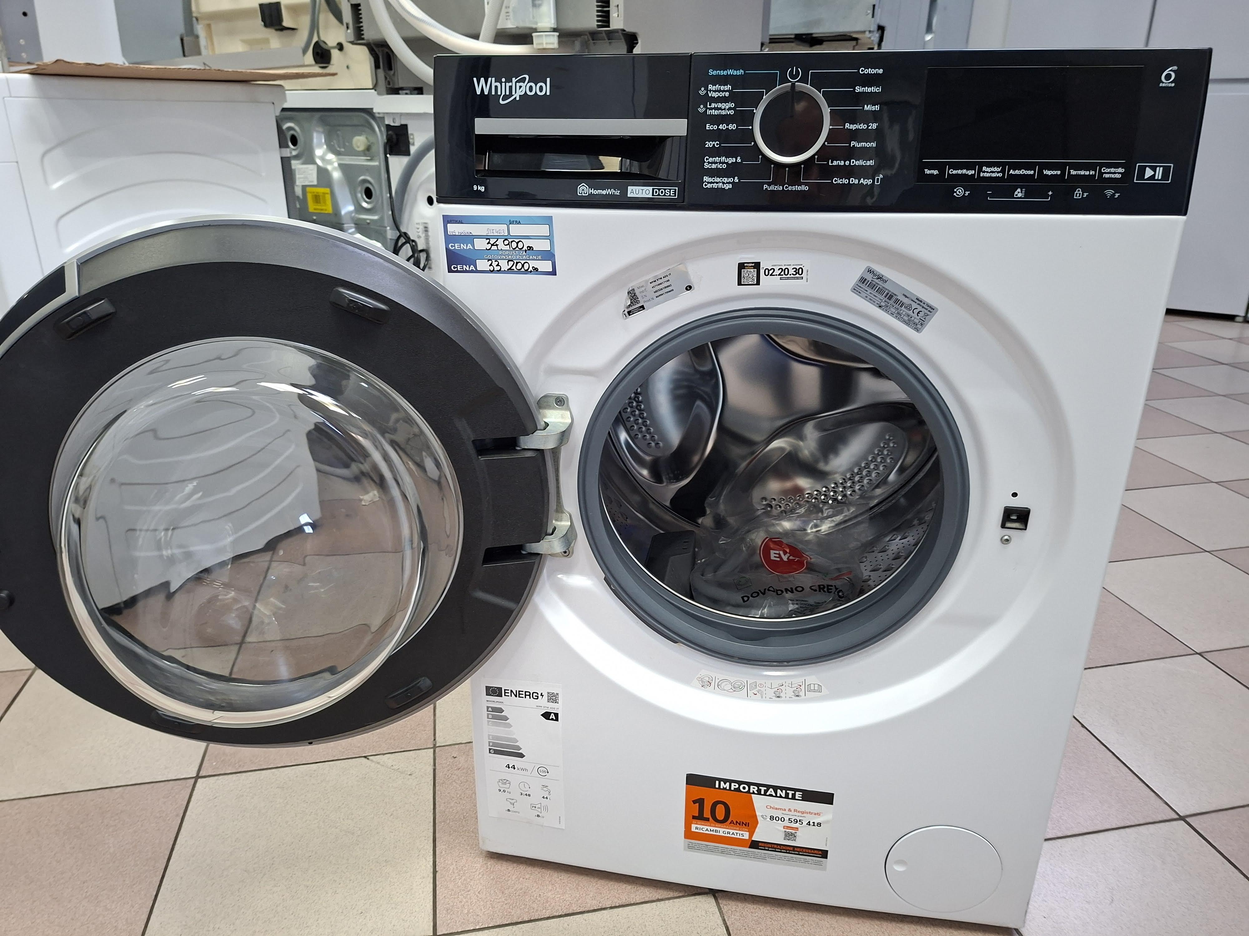 Veš mašina Whirlpool WPM 97W ADS IT , 9 kg