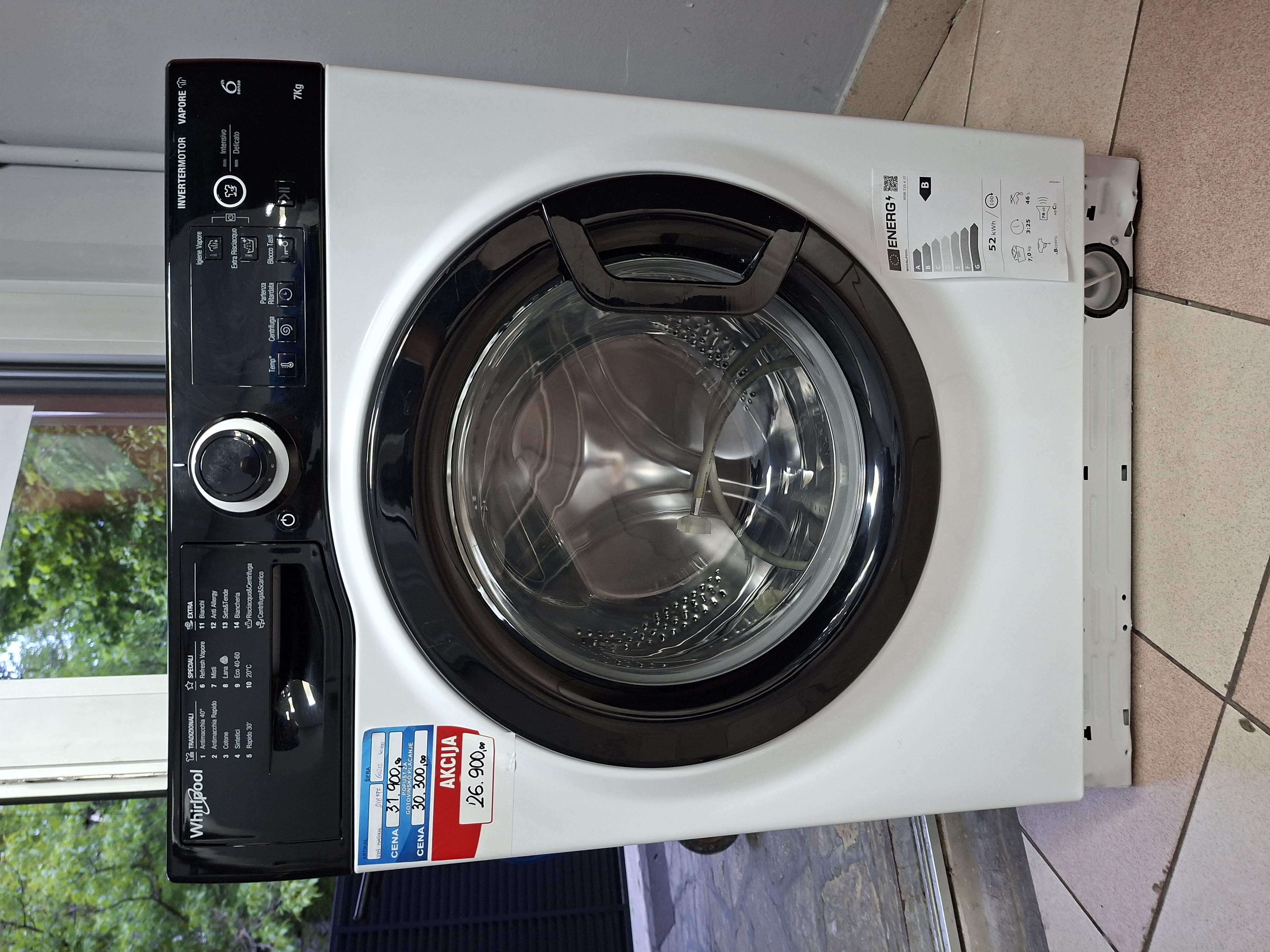 Veš mašina Whirlpool WSB 725 K IT, 7kg, slim