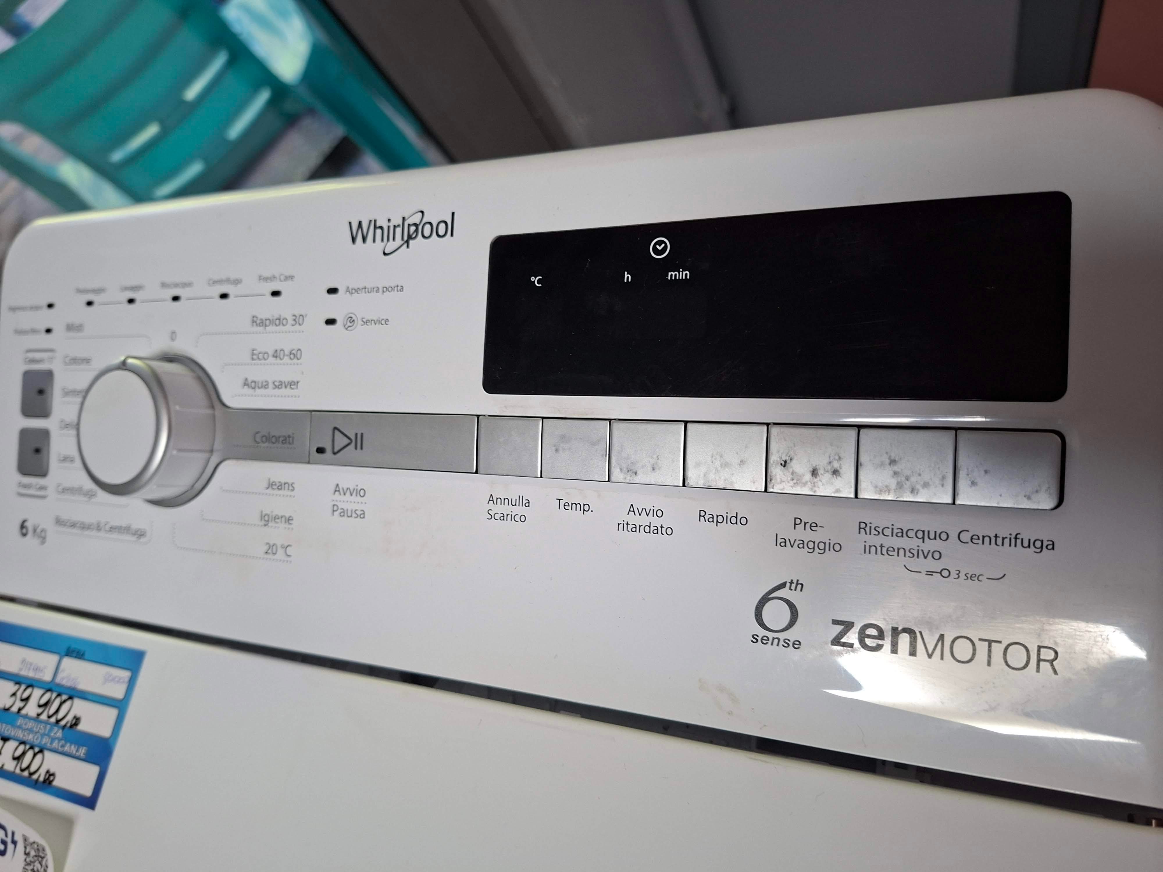 Veš mašina Whirlpool ZEN TDLR 6252BS IT, 6 kg