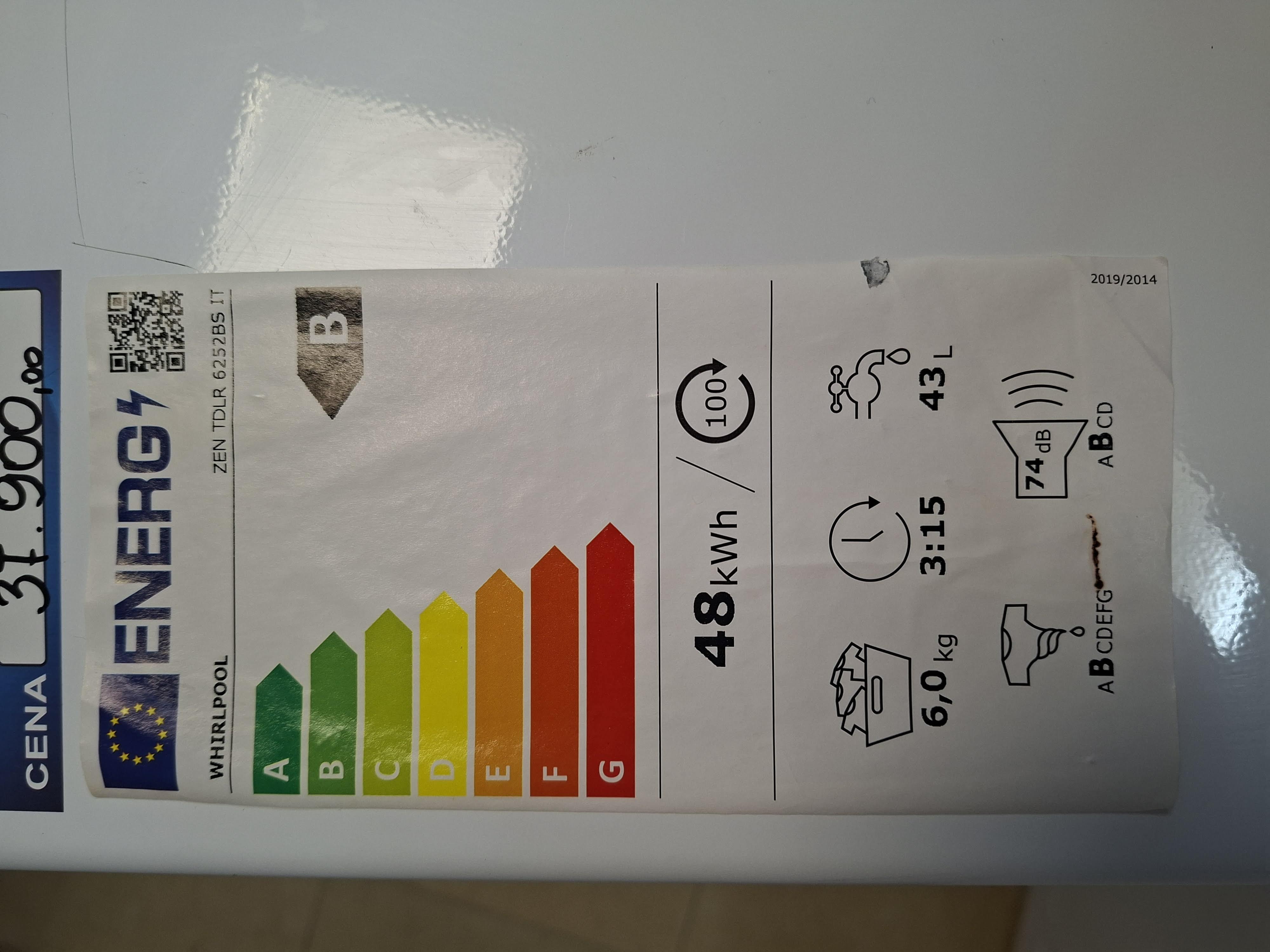 Veš mašina Whirlpool ZEN TDLR 6252BS IT, 6 kg