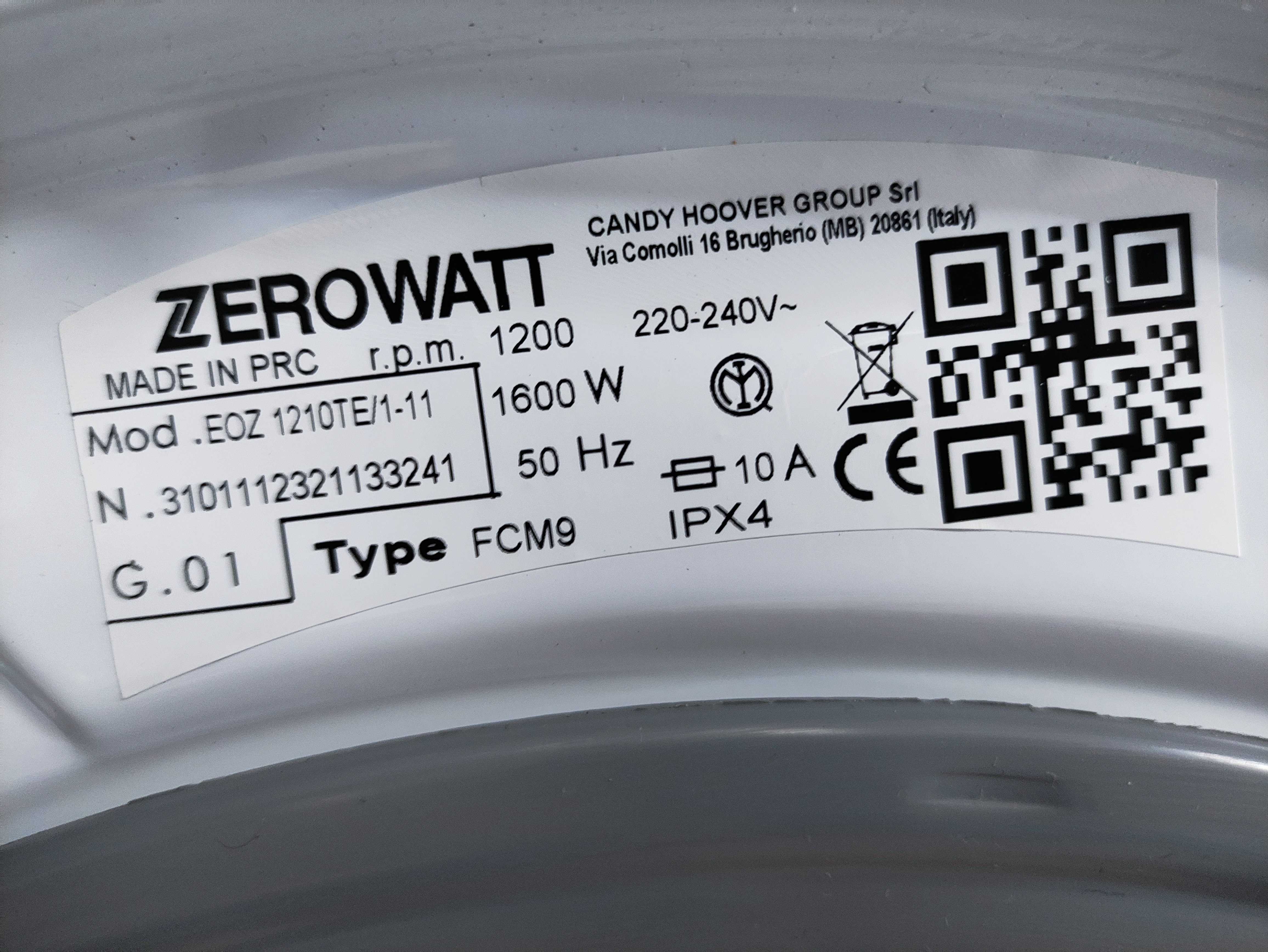 Veš mašina Zerowatt EOZ 1210TE/1-11 , 10 kg
