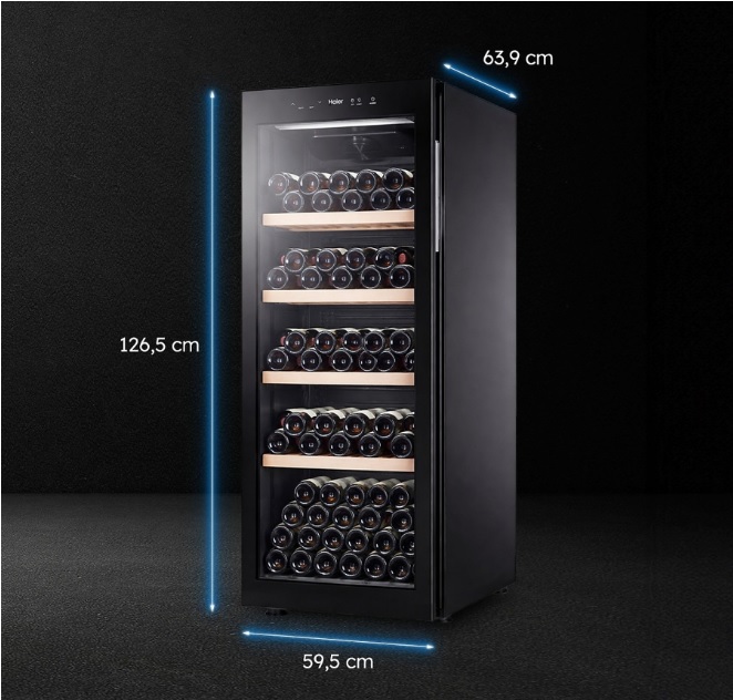 Vinska Vitrina Haier WS120GA , 117 Boca