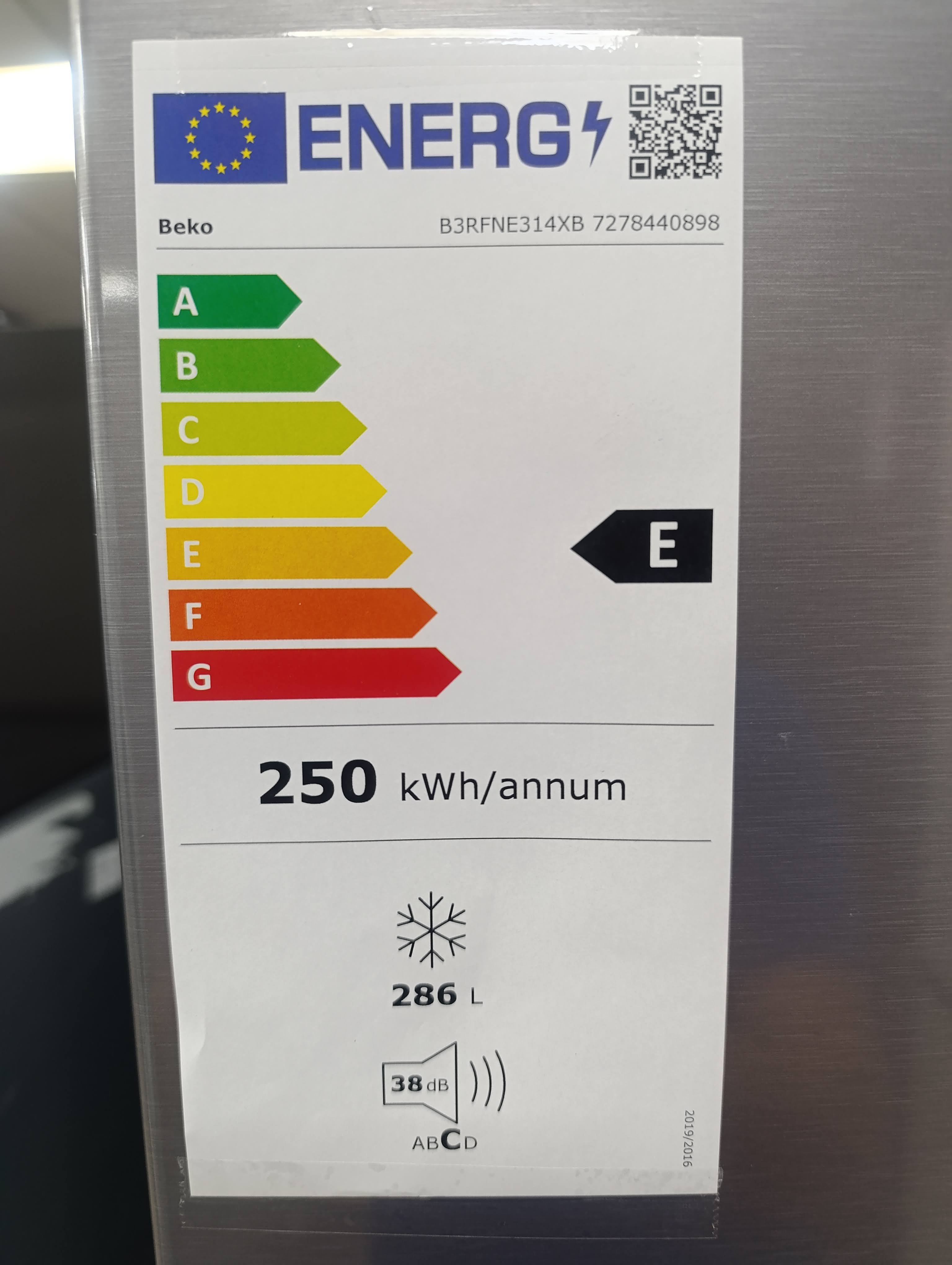 Zamrzivač Beko B3RFNE314XB , Neo Frost , 187 cm.