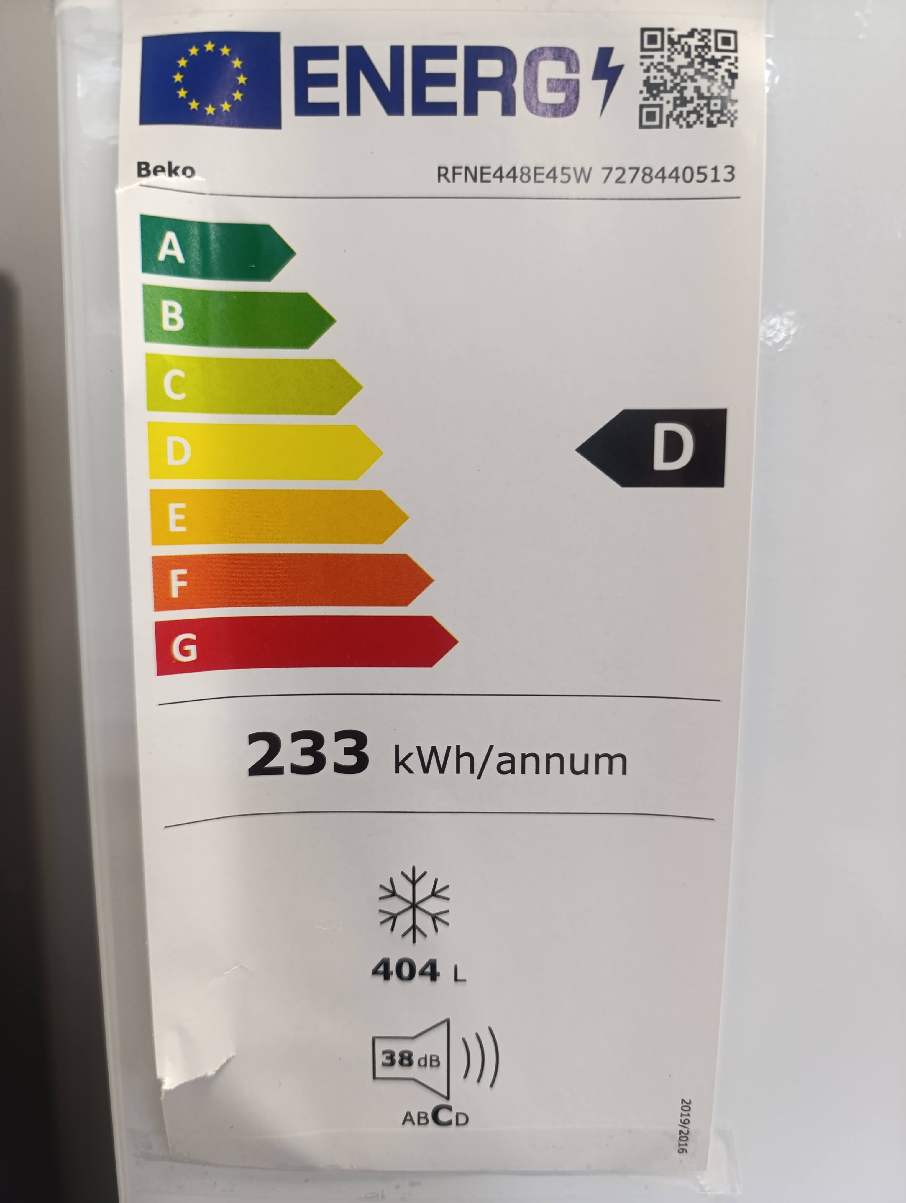 Zamrzivač Beko BEKO RFNE448E45W , Neo Frost , 192 cm.
