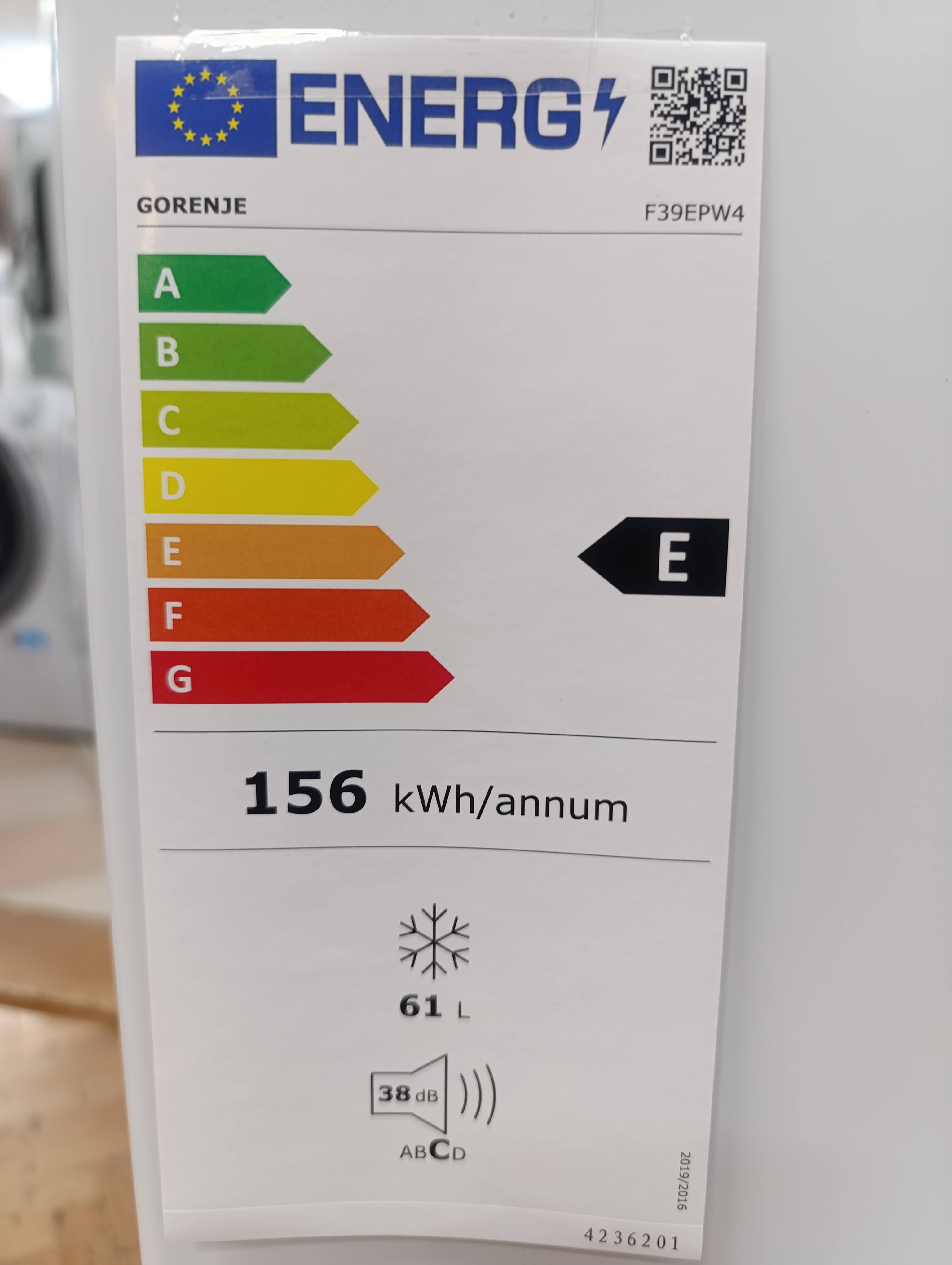 Zamrzivač Gorenje F39EPW4 , 61L.