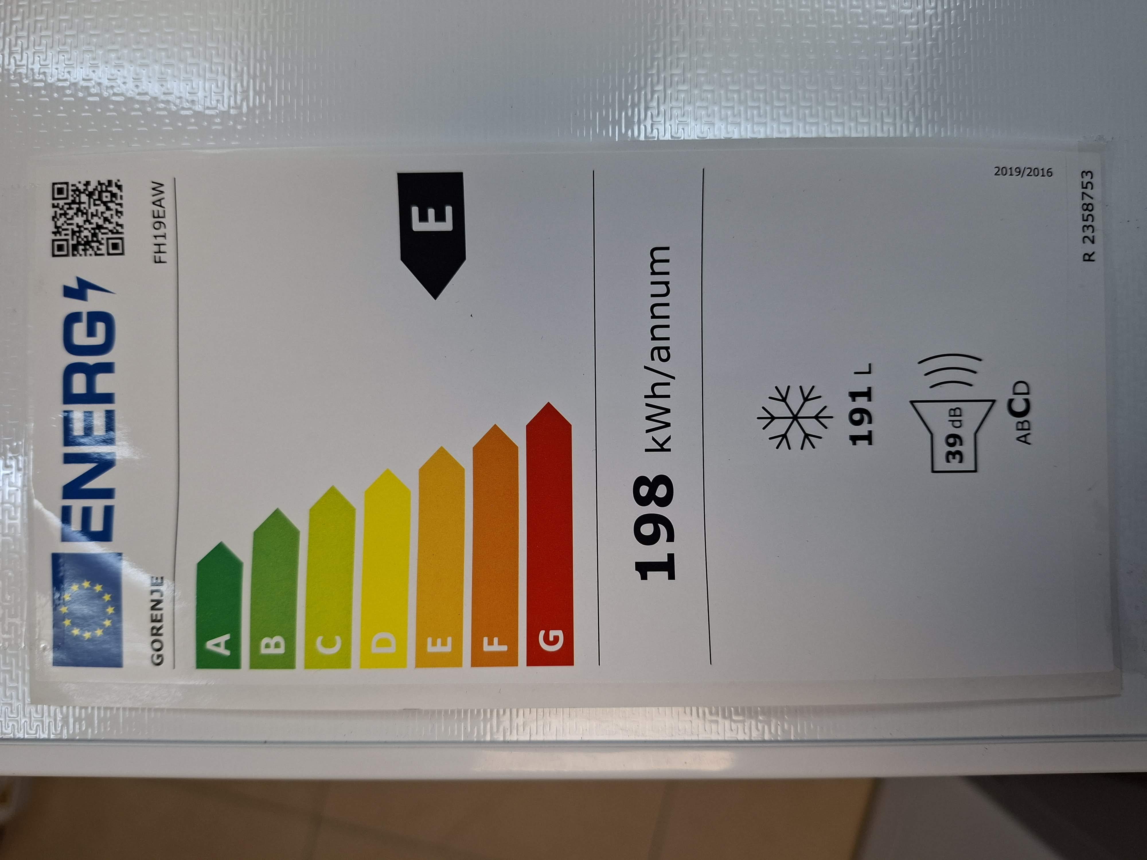 Zamrzivač sandučar Gorenje FH19EAW , 191 litara