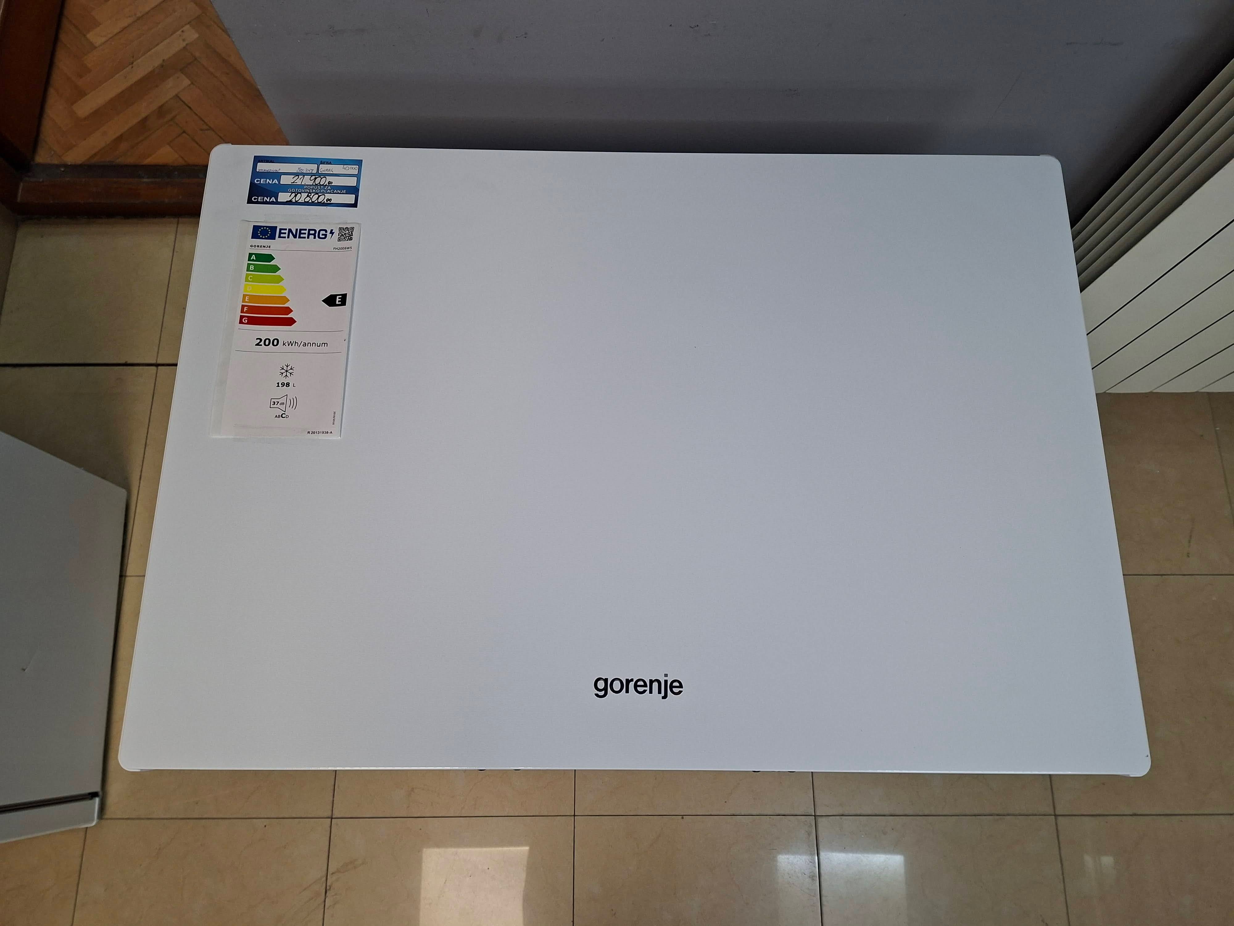 Zamrzivač sandučar Gorenje FH20E6W5 , 198 litara