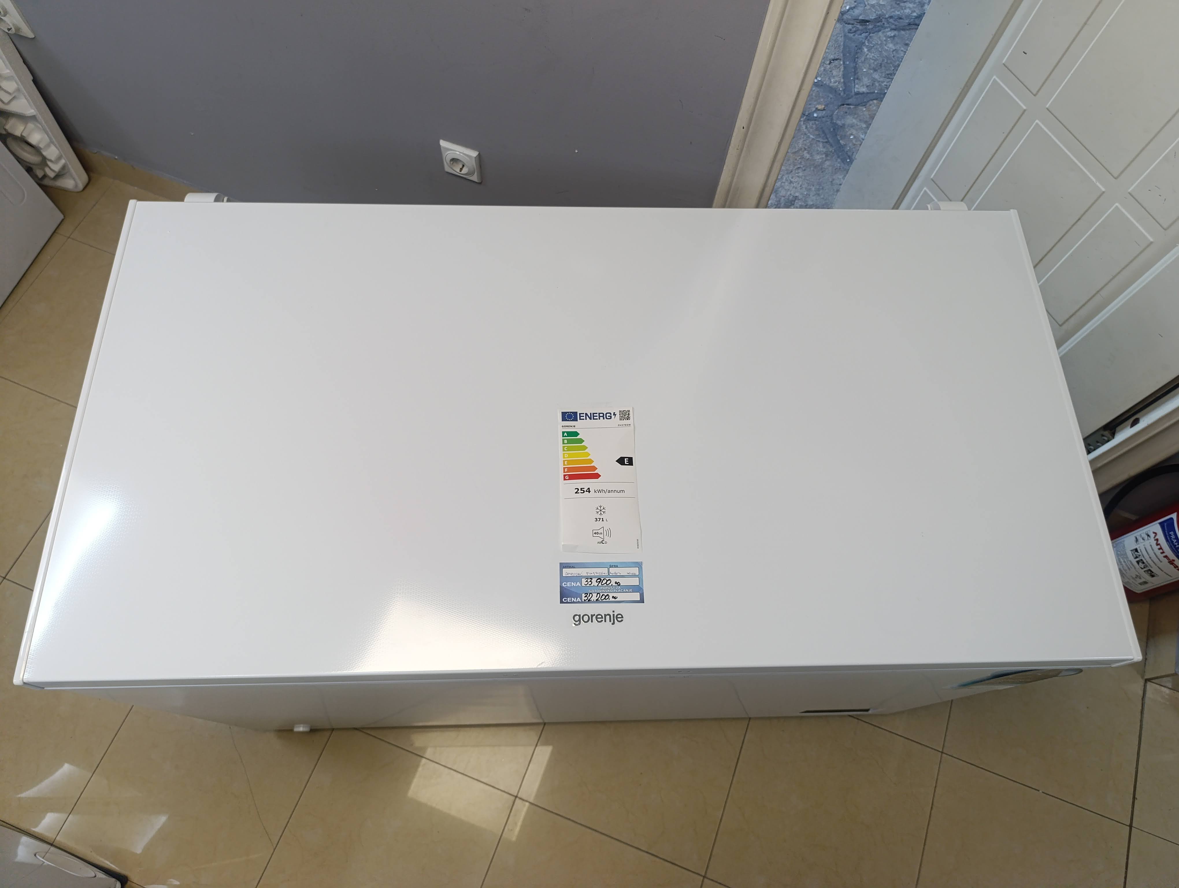 Zamrzivač sandučar Gorenje FH36E6W , 371 litara