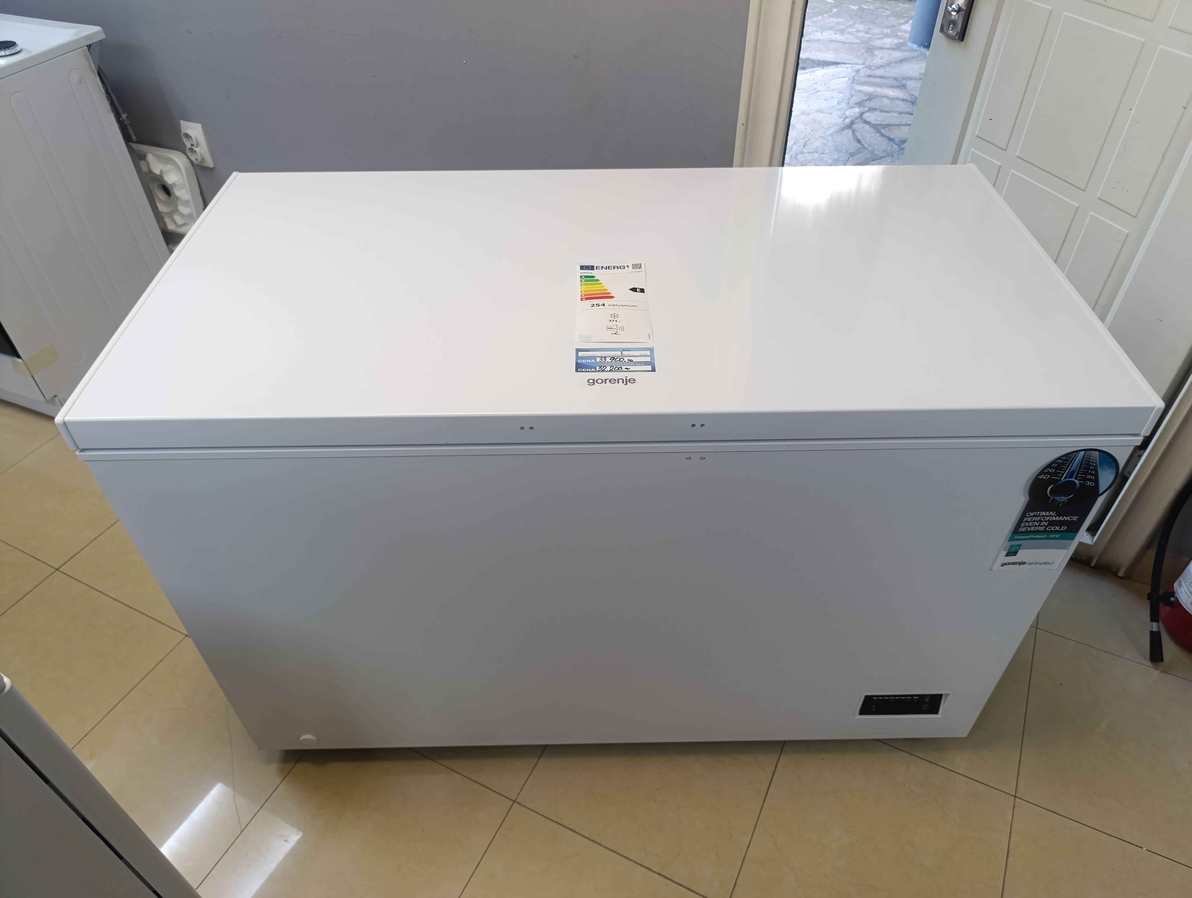 Zamrzivač sandučar Gorenje FH36E6W , 371 litara