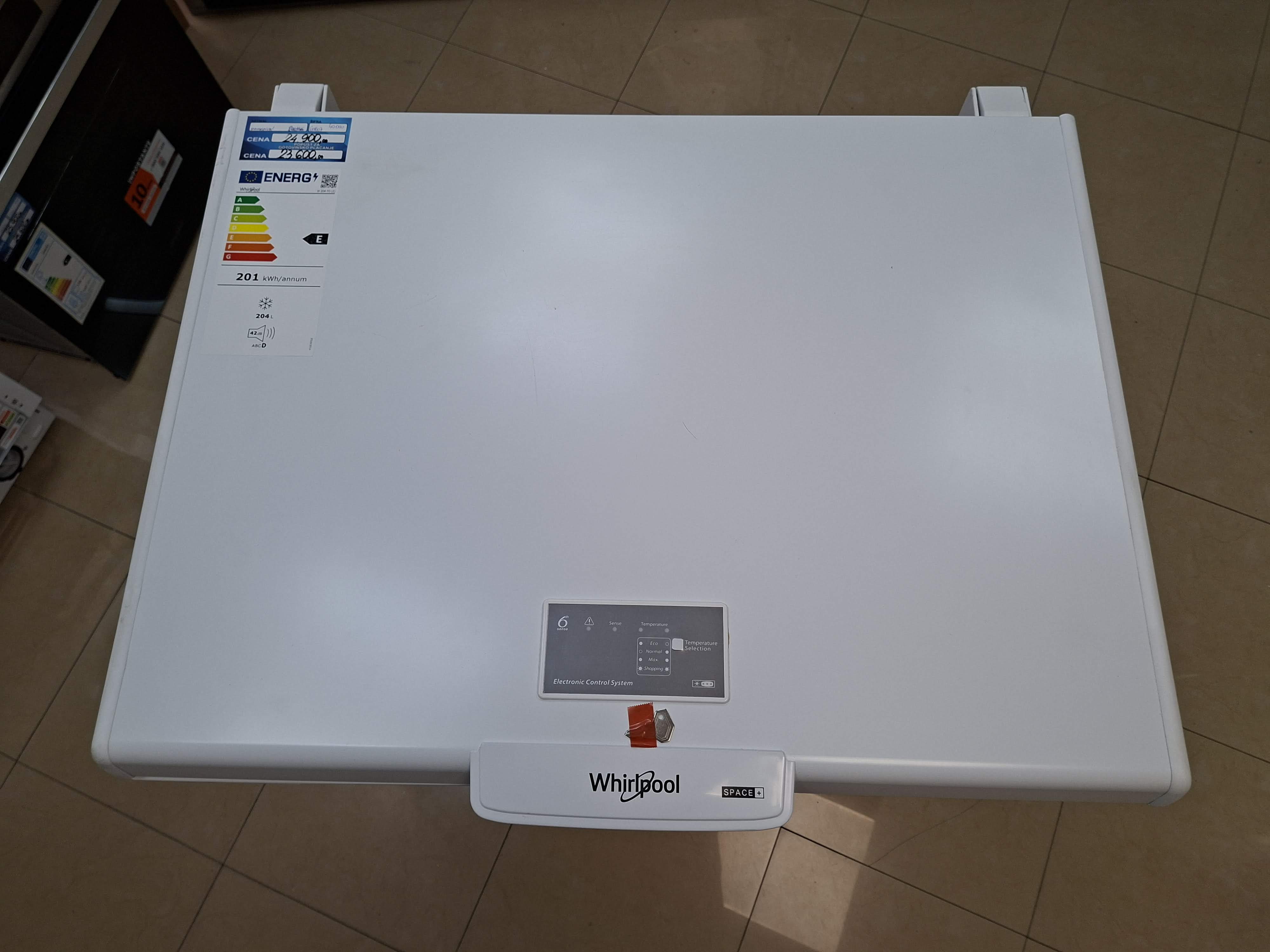 Zamrzivač sandučar Whirlpool W 204 FO, 204 litara