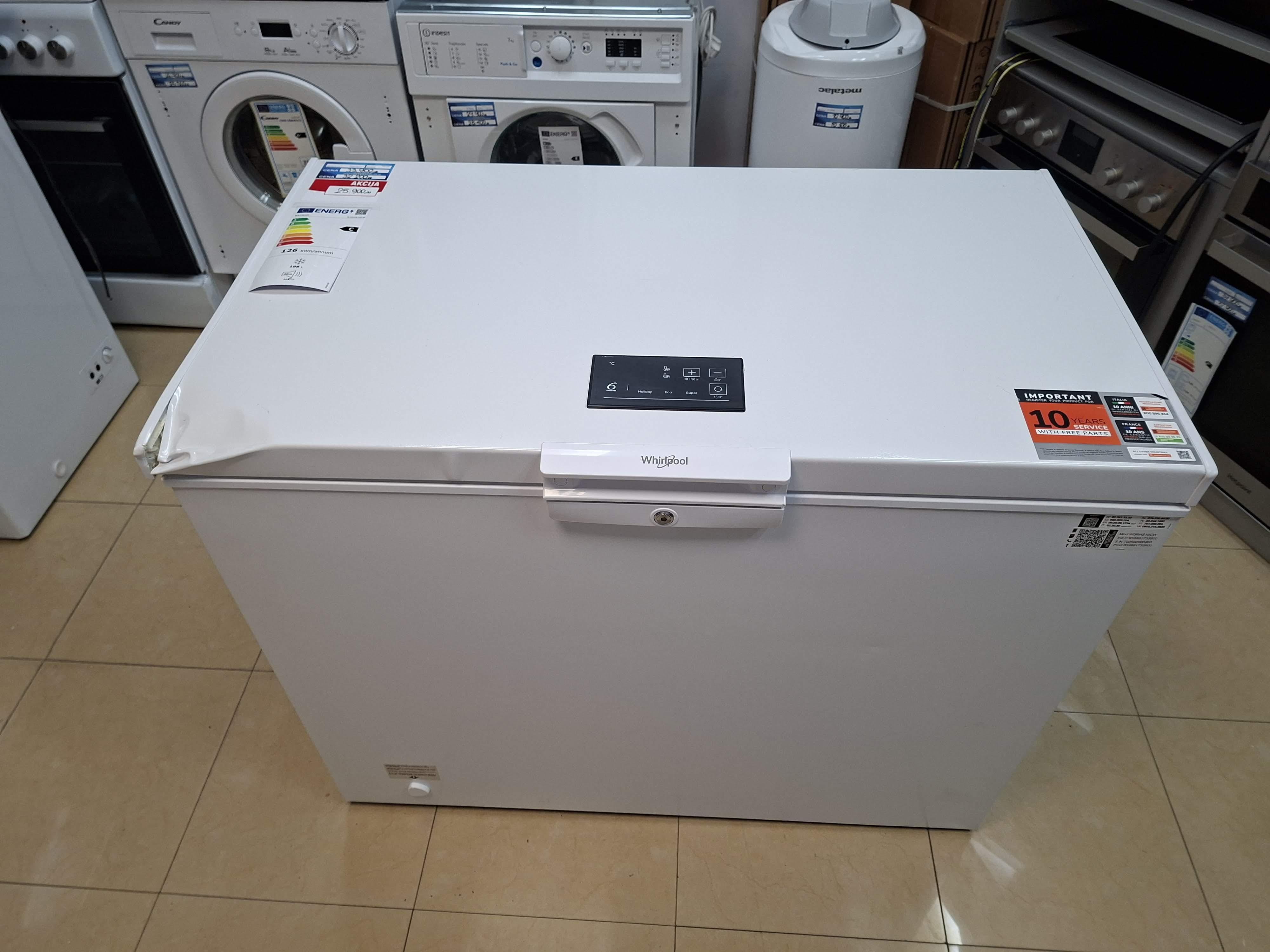 Zamrzivač sandučar Whirlpool  W3RHS19CW , 198 litara