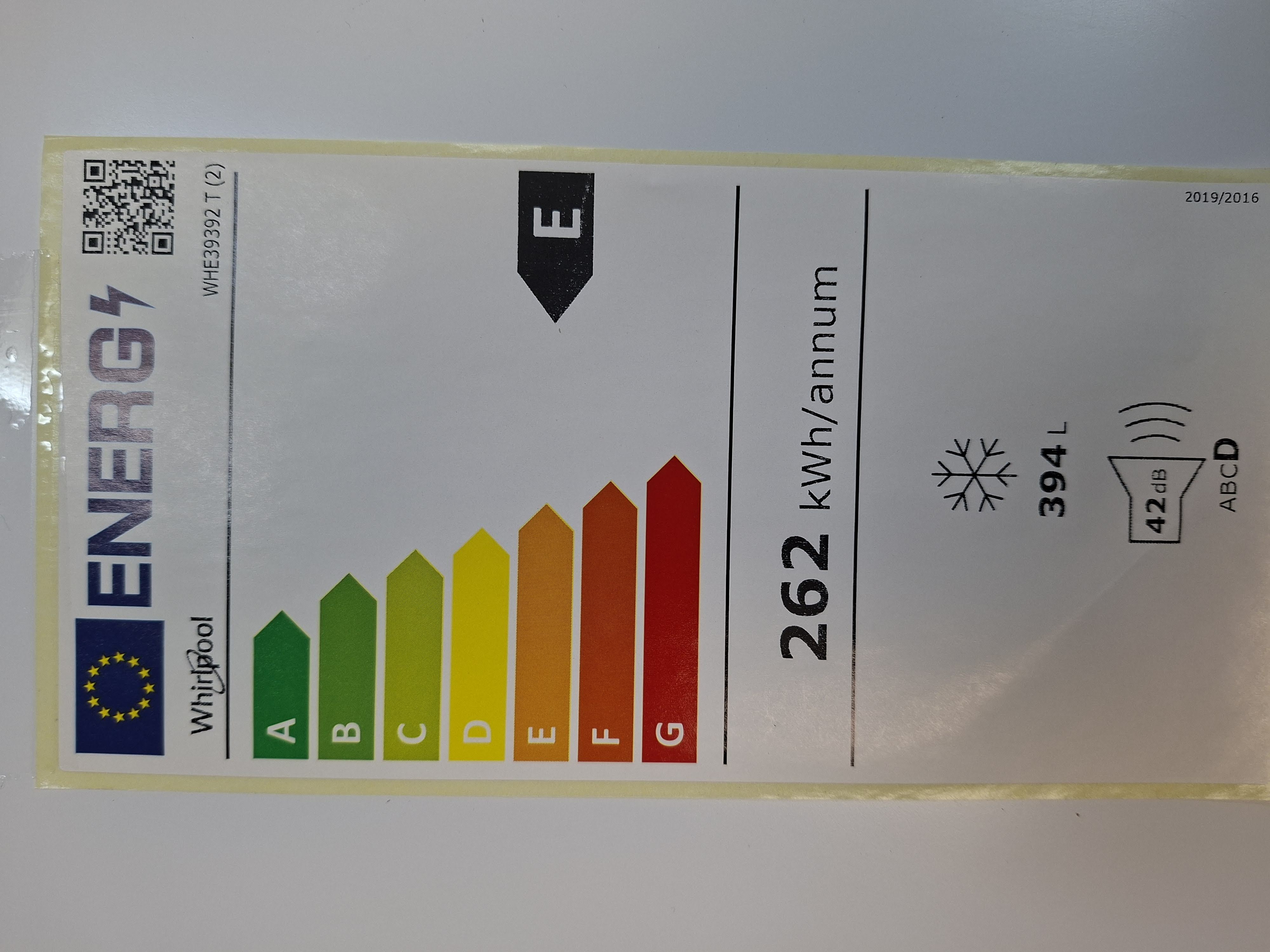 Zamrzivač sandučar Whirlpool WHE39392 T , 394 litara