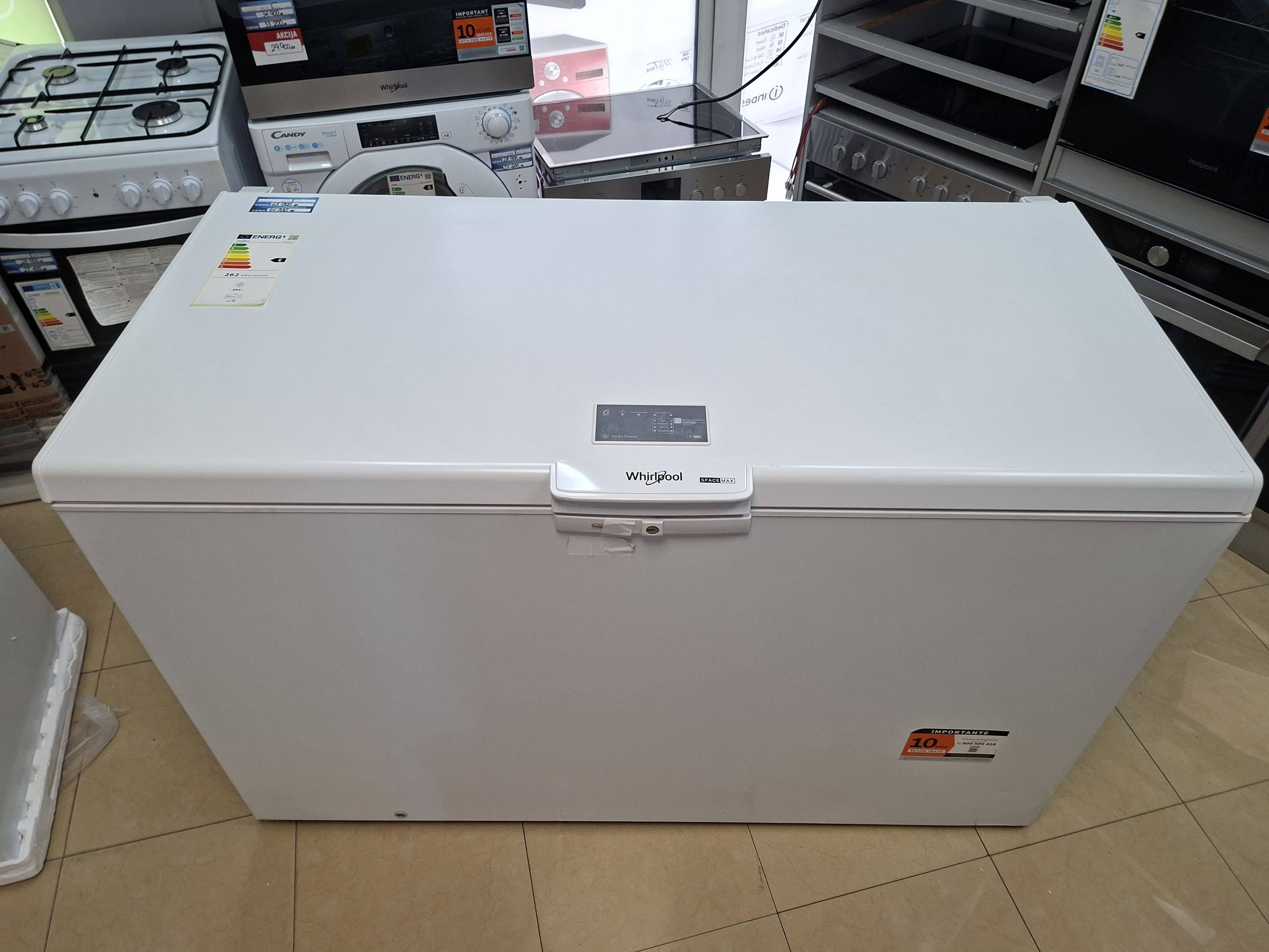 Zamrzivač sandučar Whirlpool WHE39392 T , 394 litara