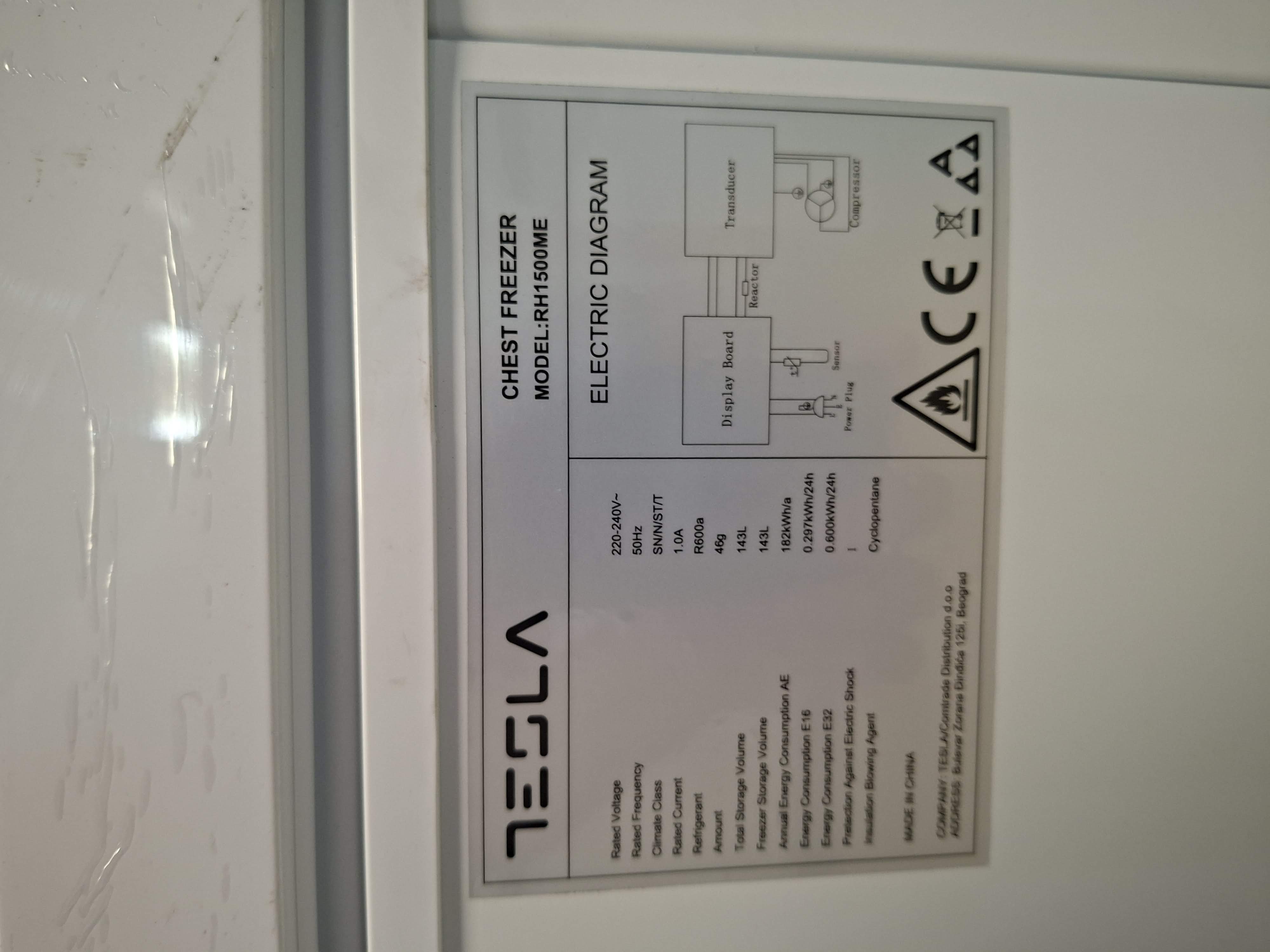 Zamrzivač Tesla RH1500ME , 142 litara